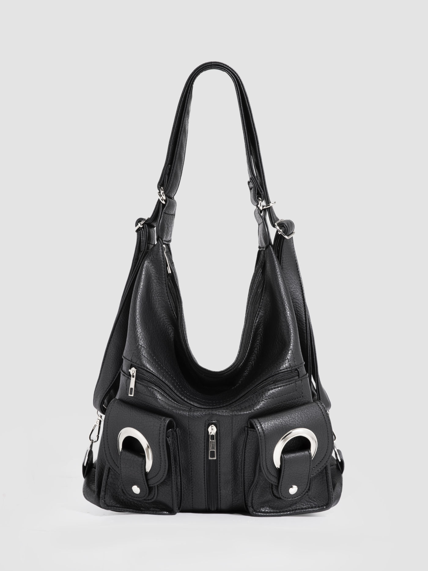 Large Capacity Pocket Hobo Crossbody Backpack