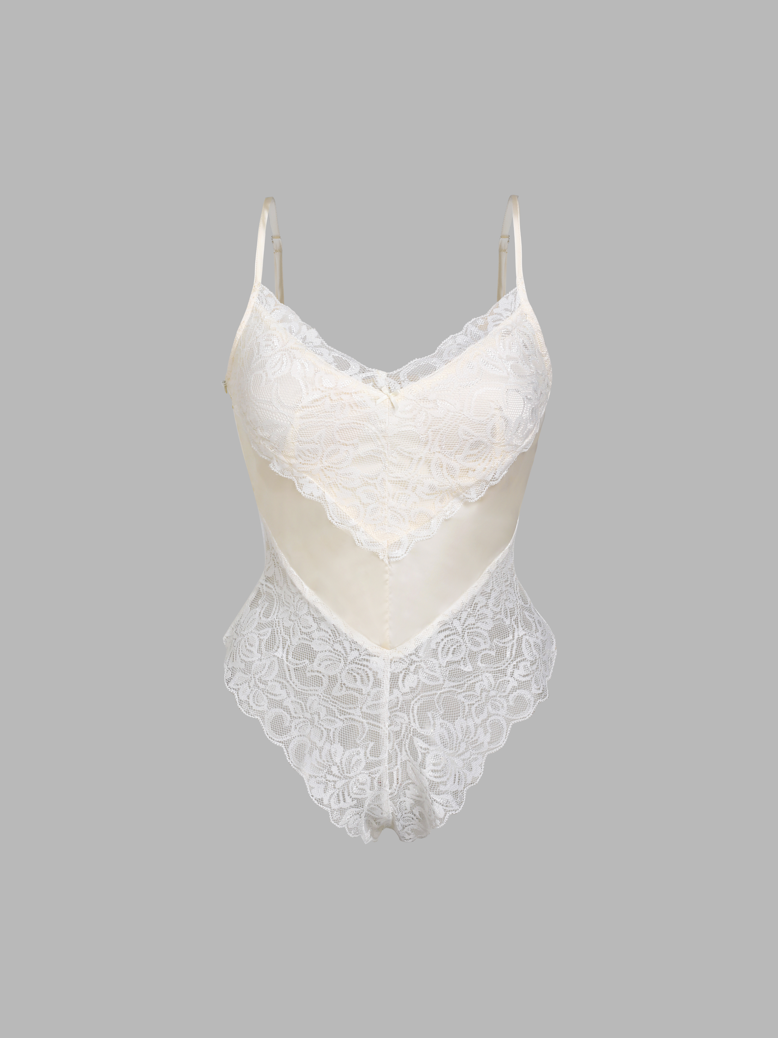 White Satin Shoulder Pad Bodysuit - Saira