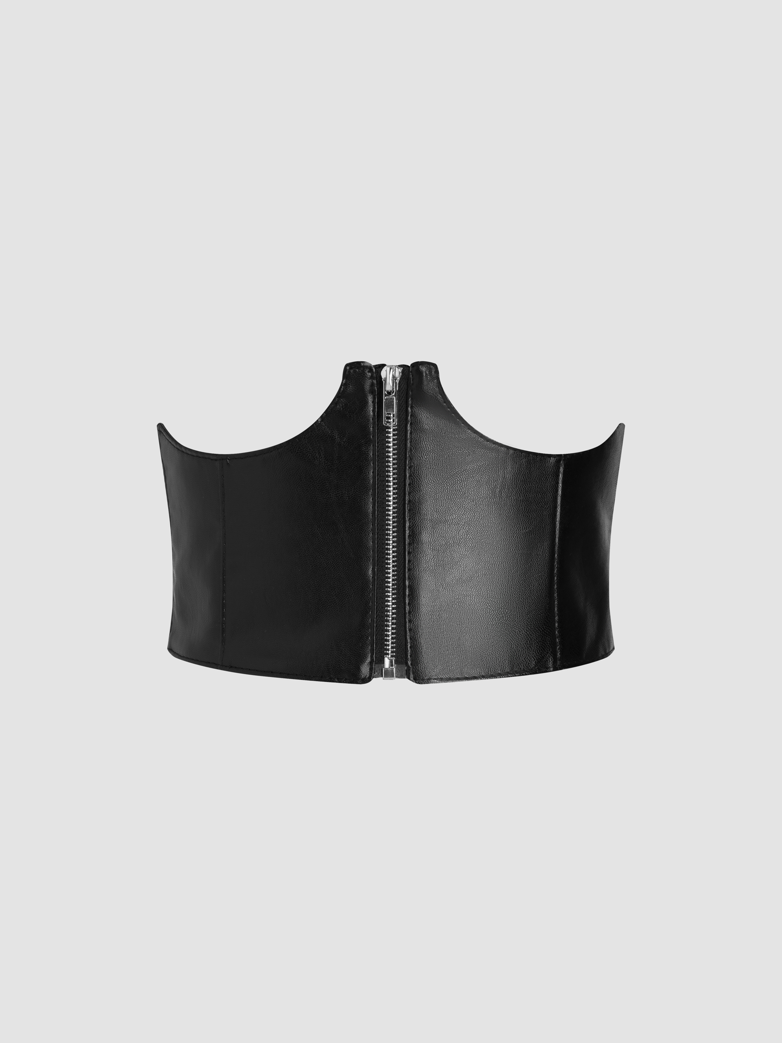 zipper bustier top