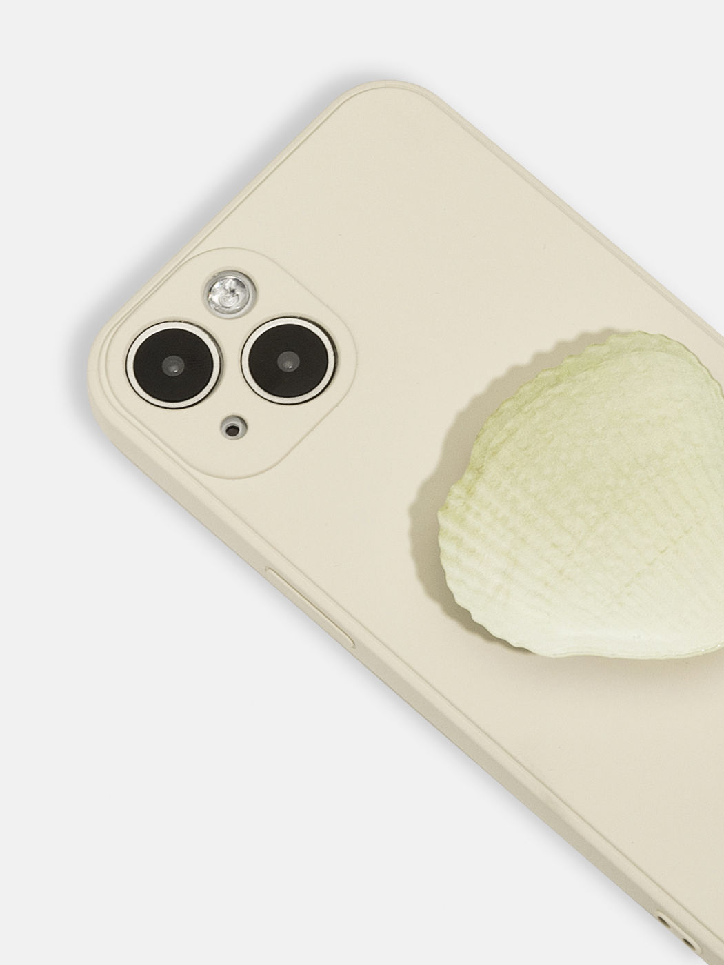 Solid Phone Case With Shell Phone Grip