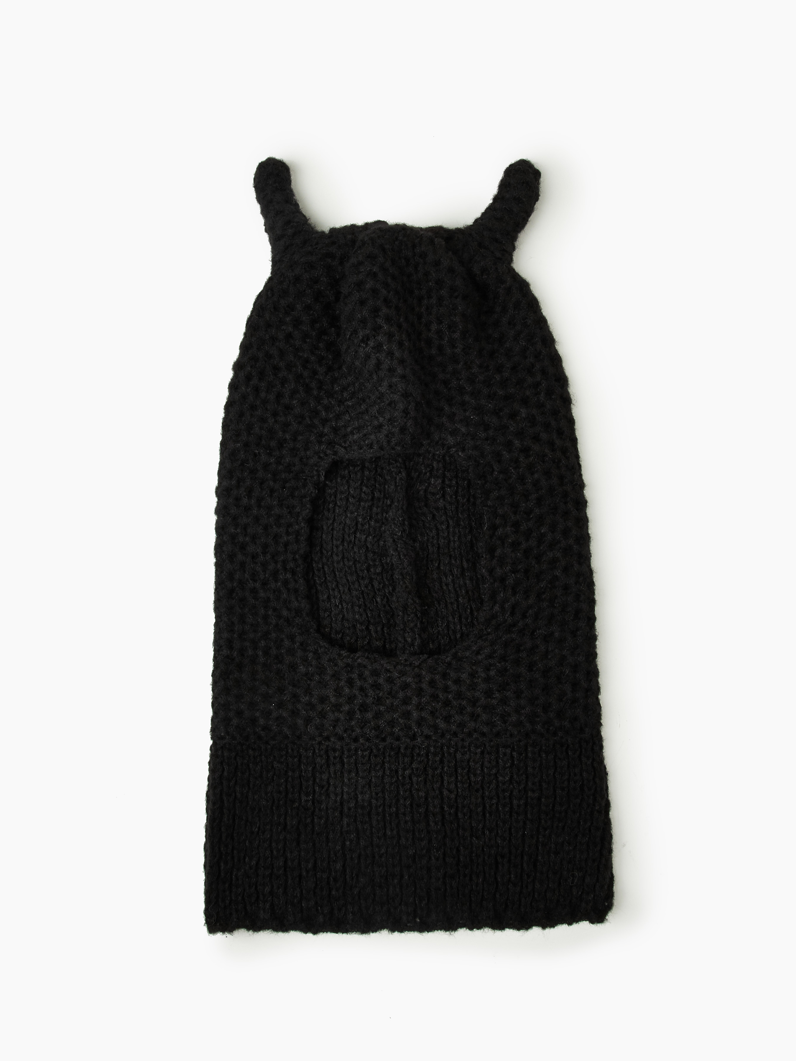 Halloween Knit Balaclava Cap with Horns For Daily Casual
