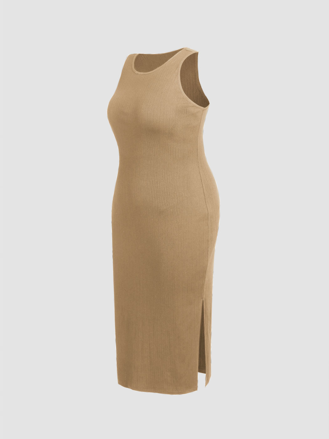 Split Sleeveless Midi Dress Curve & Plus