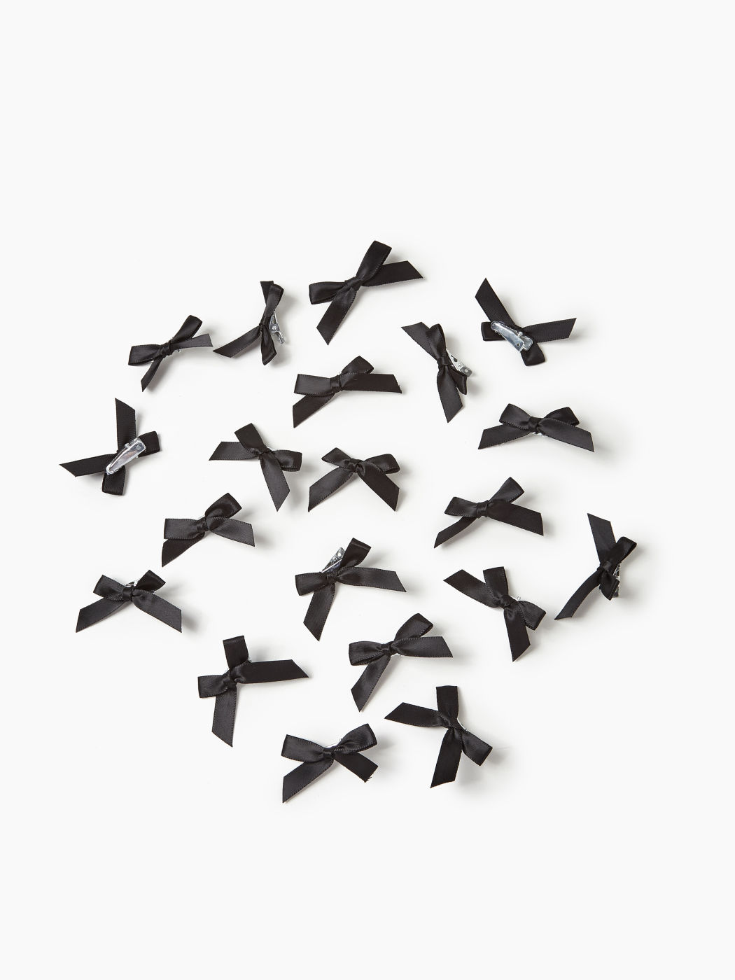 20pcs Plain Bowknot Small Hair Clips