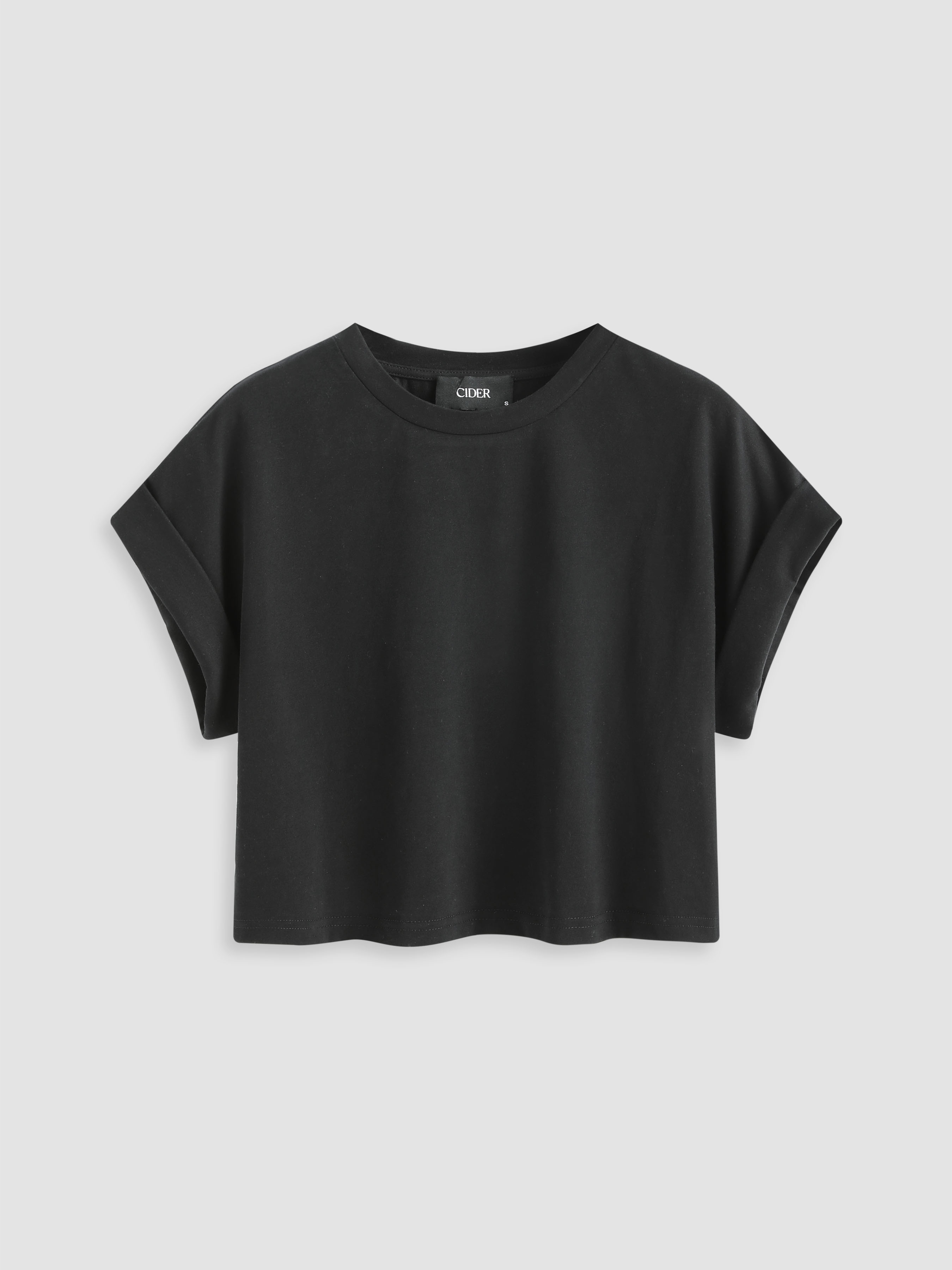 キュートなトップス ニット生地 Cotton コットン混ラウンド キュートなトップス ニット生地 Cotton コットン混ラウンド