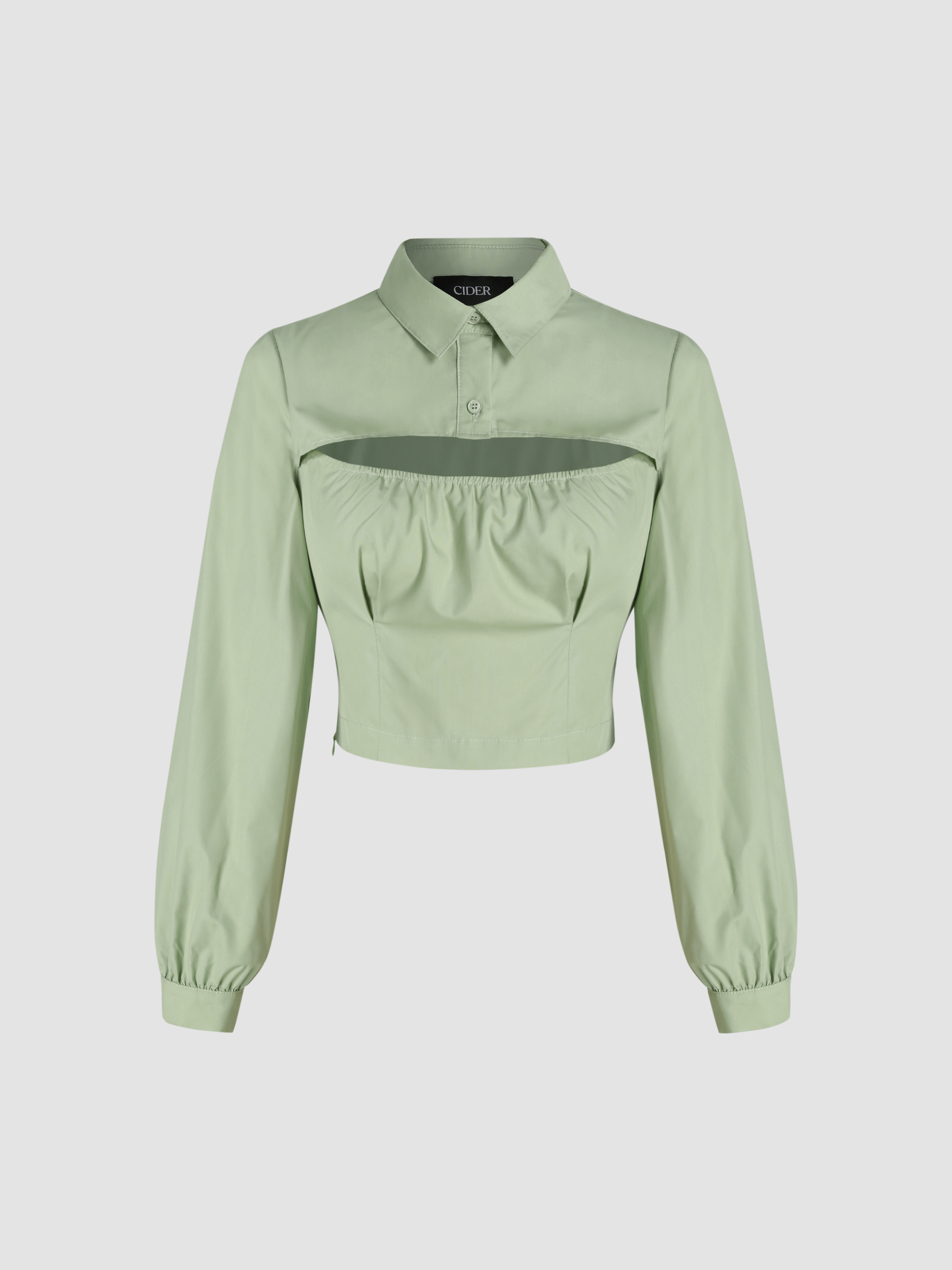 cut out collar top
