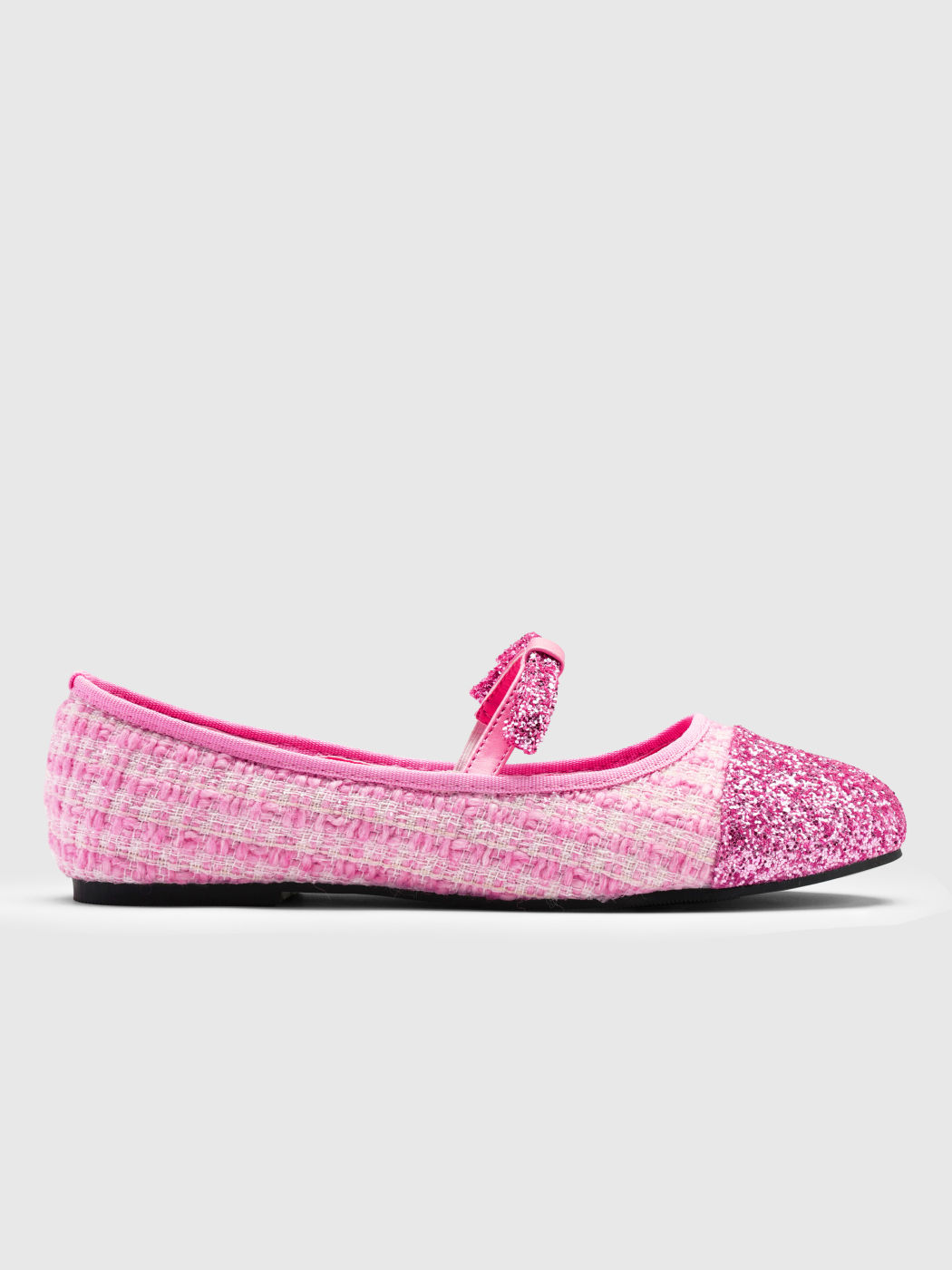  Glitzer Flache Mary Jane Schuhe