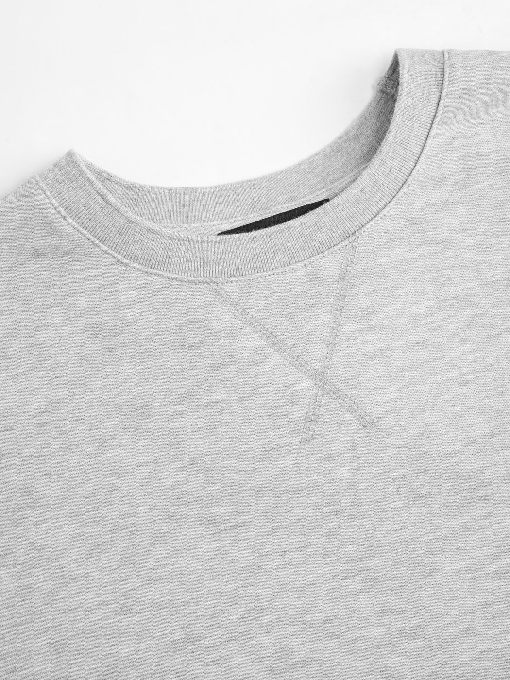 Round Neckline Solid Short Sleeve Sweatshirt