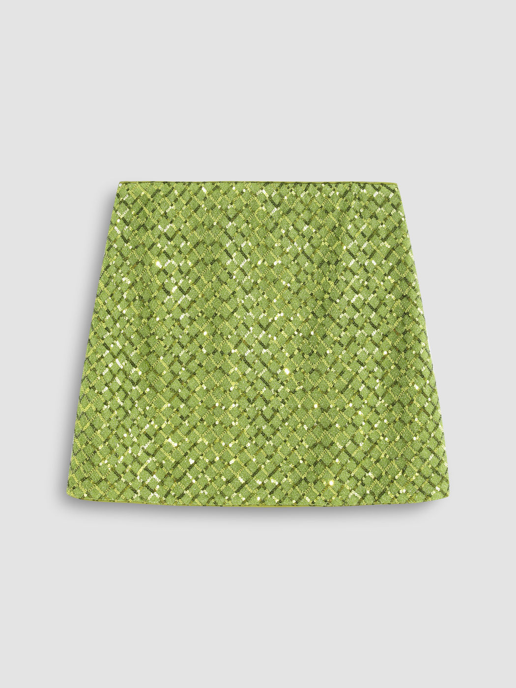  Pailletten Mittlere Taille Solide Minirock