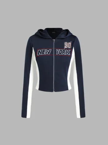 New York 90 Zipper Hoodie