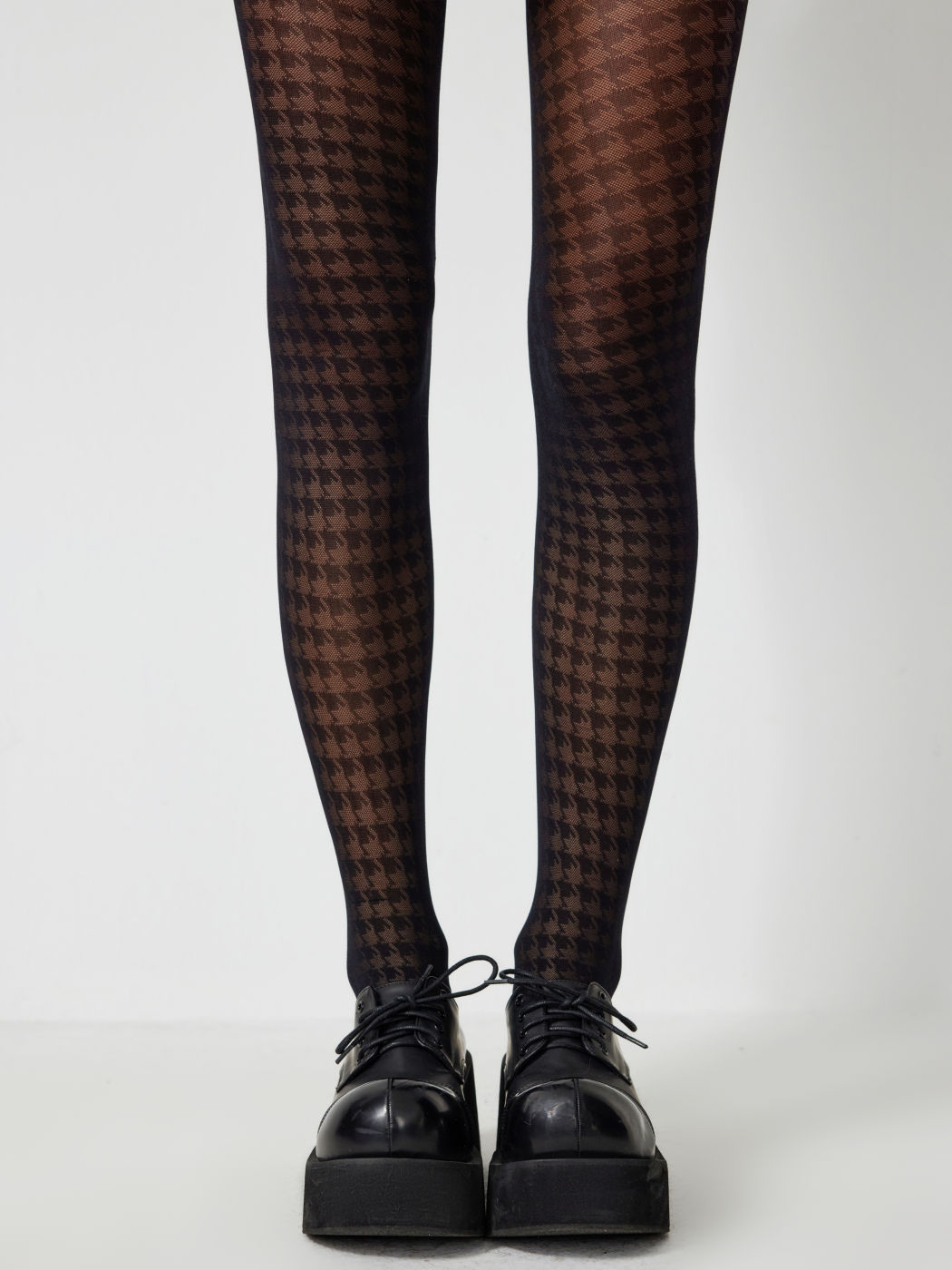 Houndstooth Pattern Tights