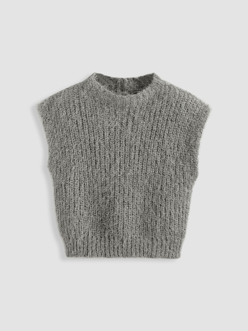  Rundhalsausschnitt Solid Strickweste