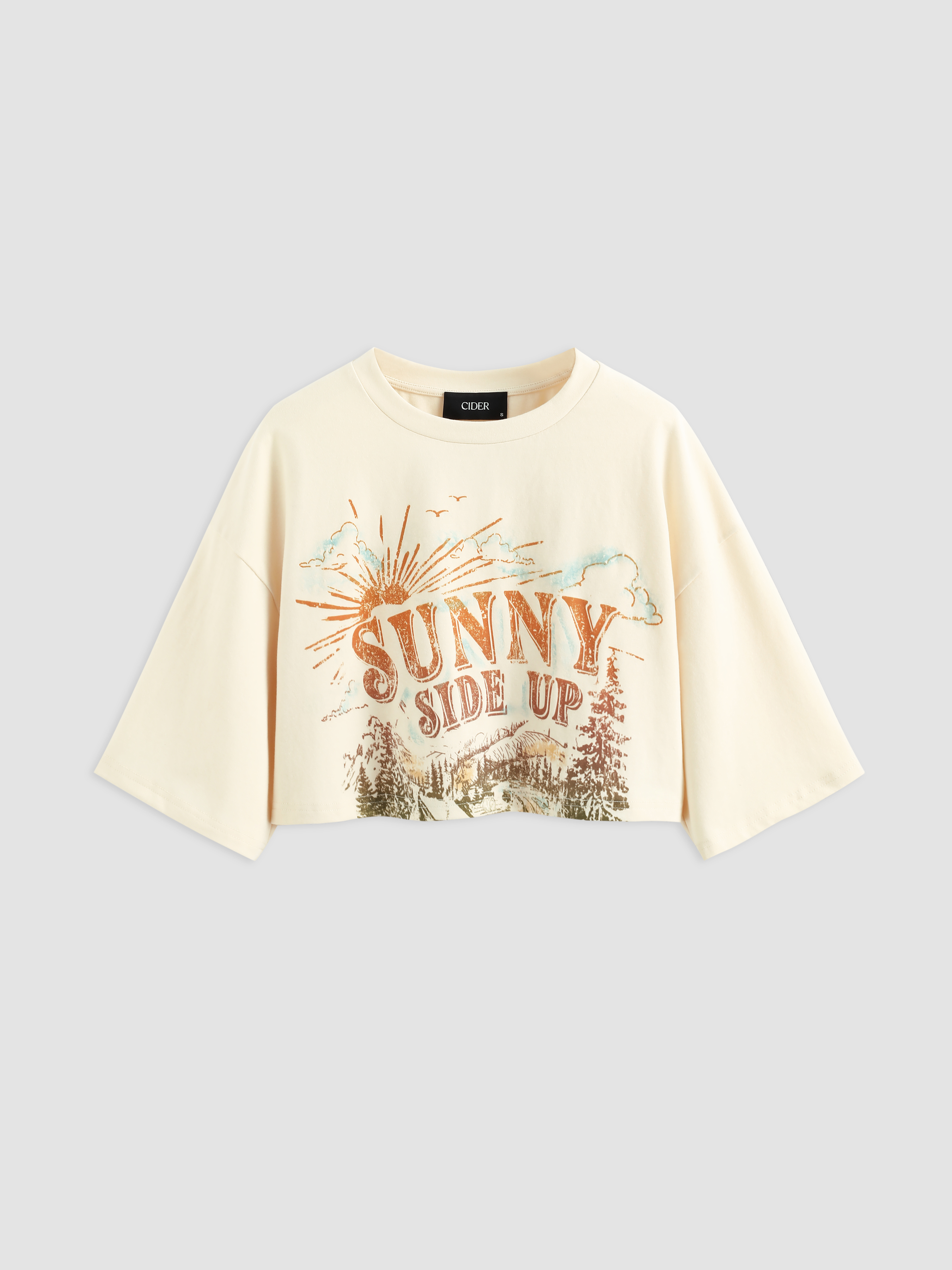 CIDER Punk Rabbit Graphic Tee - Edgy Short Sleeve Cotton T-Shirt With Bold Design