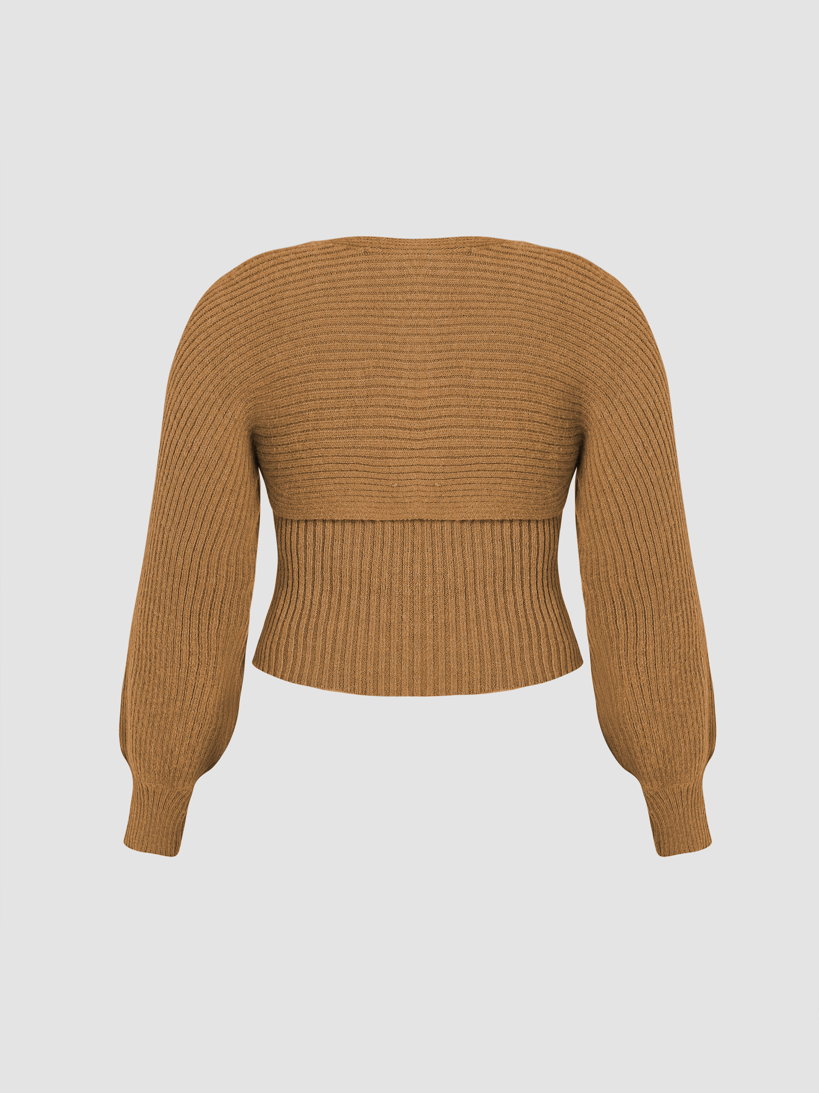 新品タグ付　Eaphi SLEEVE WAVE RIB KNIT TOPS Eaphi SLEEVE WAVE RIB KNIT TOPS