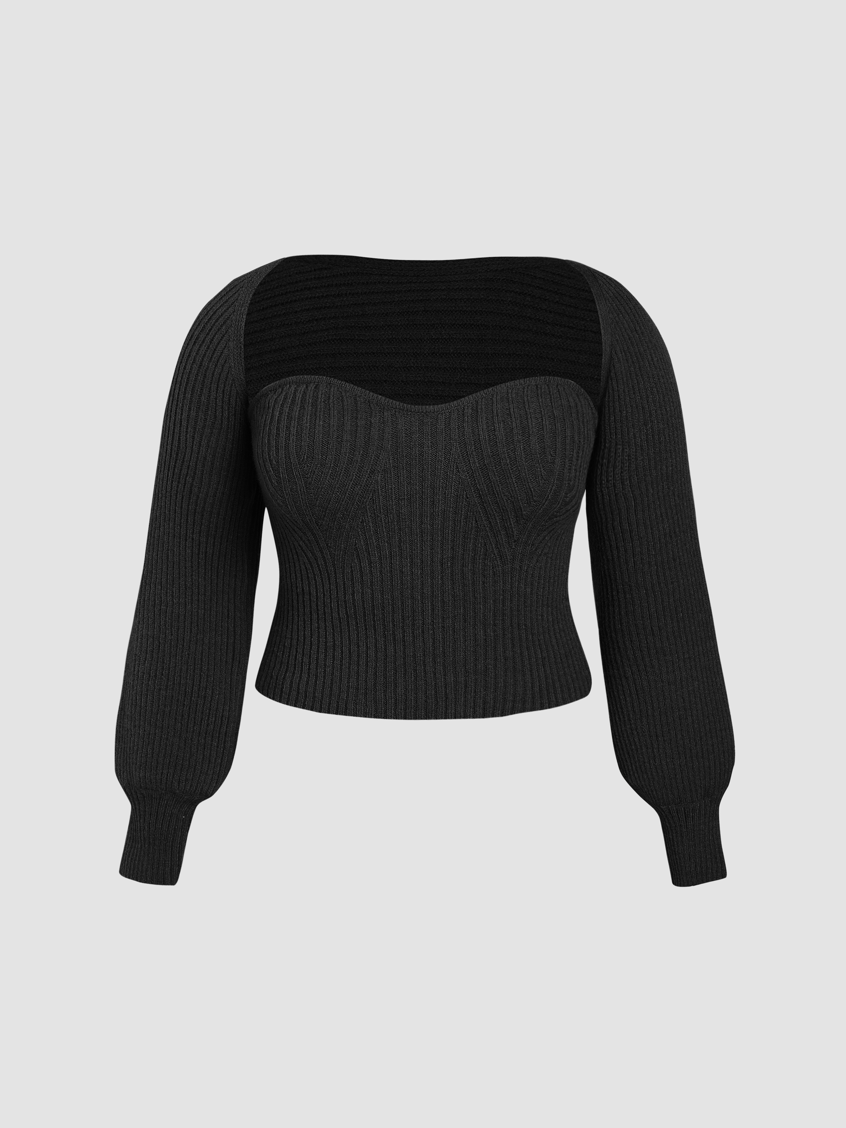 トップス eaphi MULTI SHOULDER PARTS RIB TOPS MULTI SHOULDER PARTS RIB TOPS