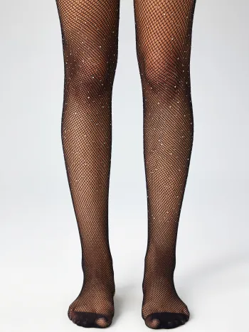  Medias Decoradas con Diamantes de Imitación