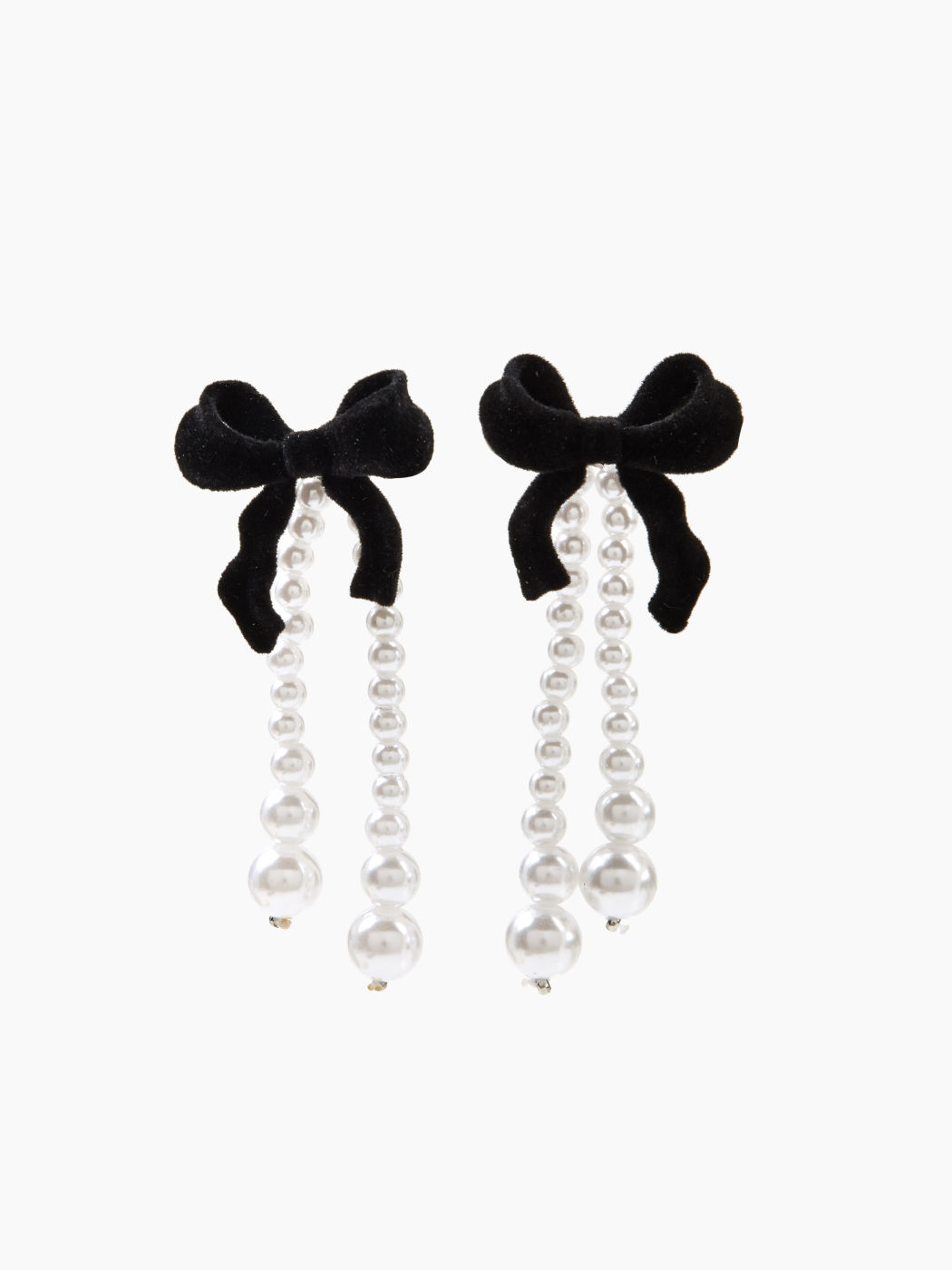 Multi-way Bow Decor Faux Pearl Tassel Earrings For Date Party/Clubbing ...