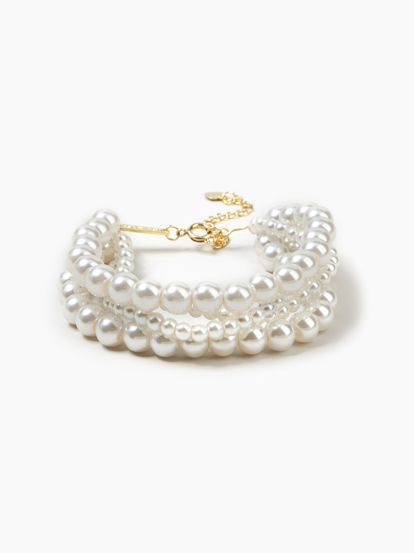 Bracelet superposé en fausse perle
