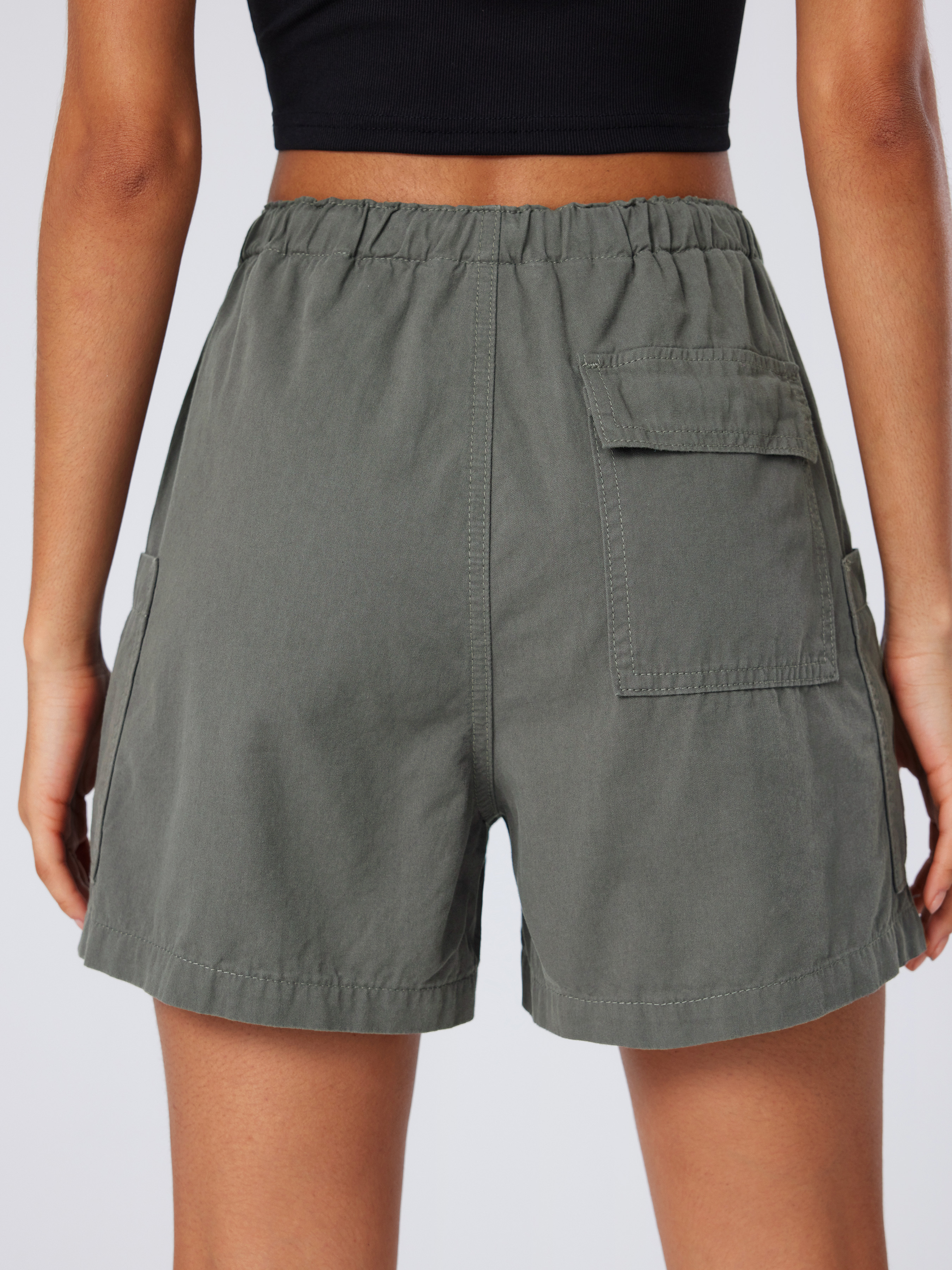 【SATIIIZ】Hejeu Summer Cargo Bermuda Pants CP Company Men's Stretch Steen Cargo Shorts Green