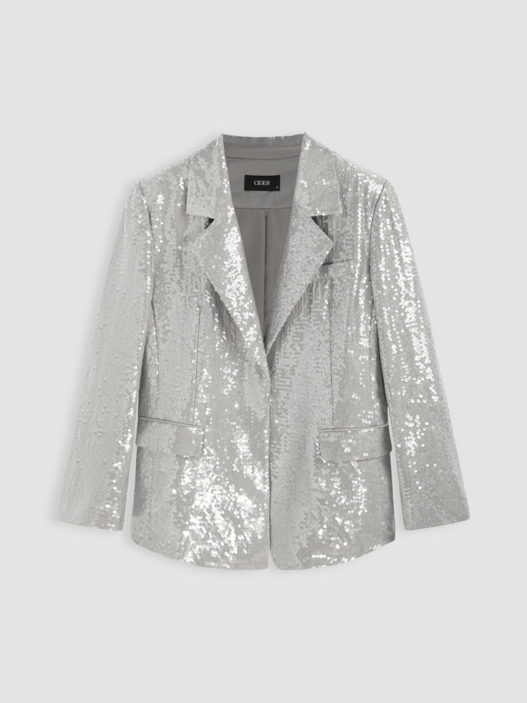 Sequin Collar Blazer For