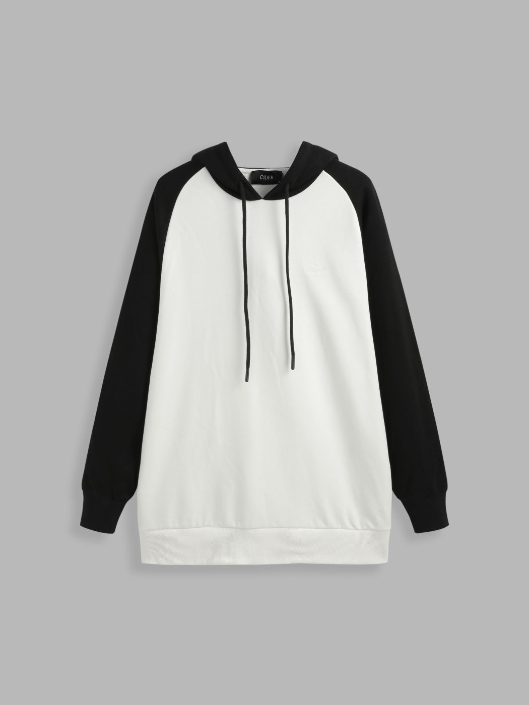 Sweat à Capuche Uni de Couleurs Mélangées