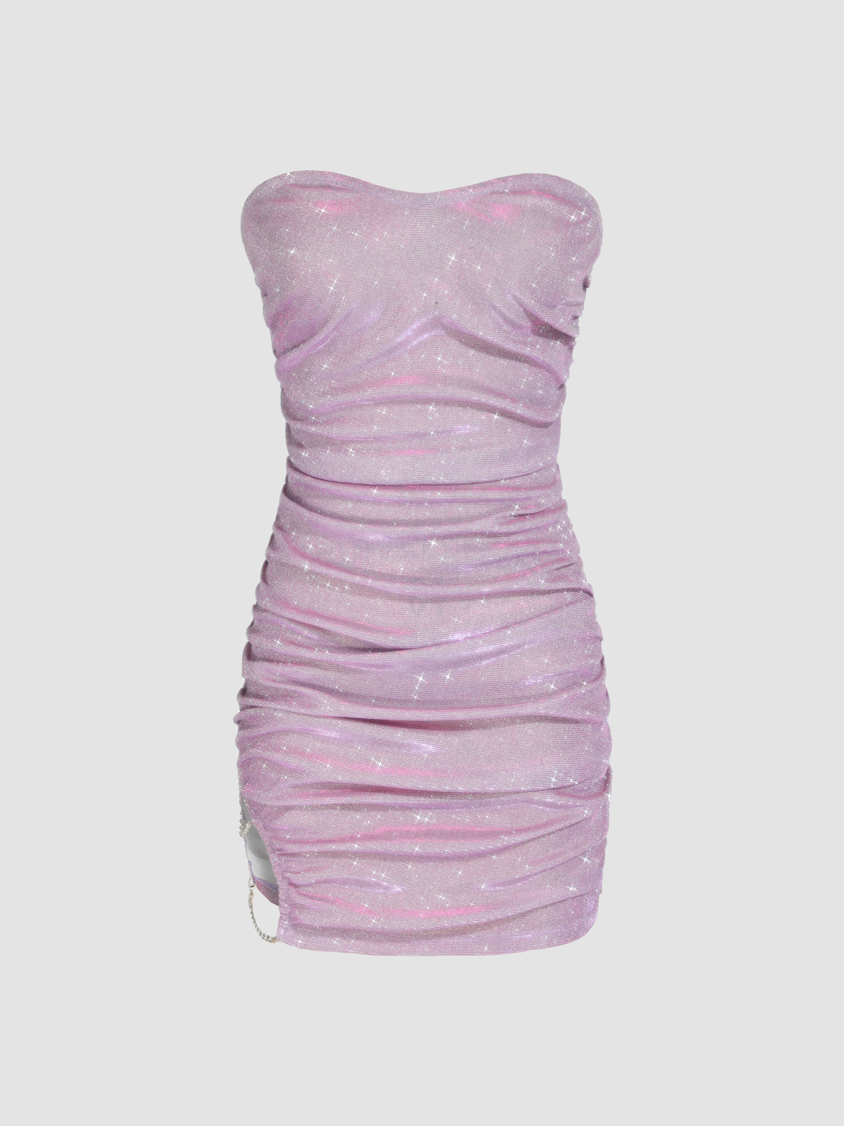 Ruched sparkle dress hotsell