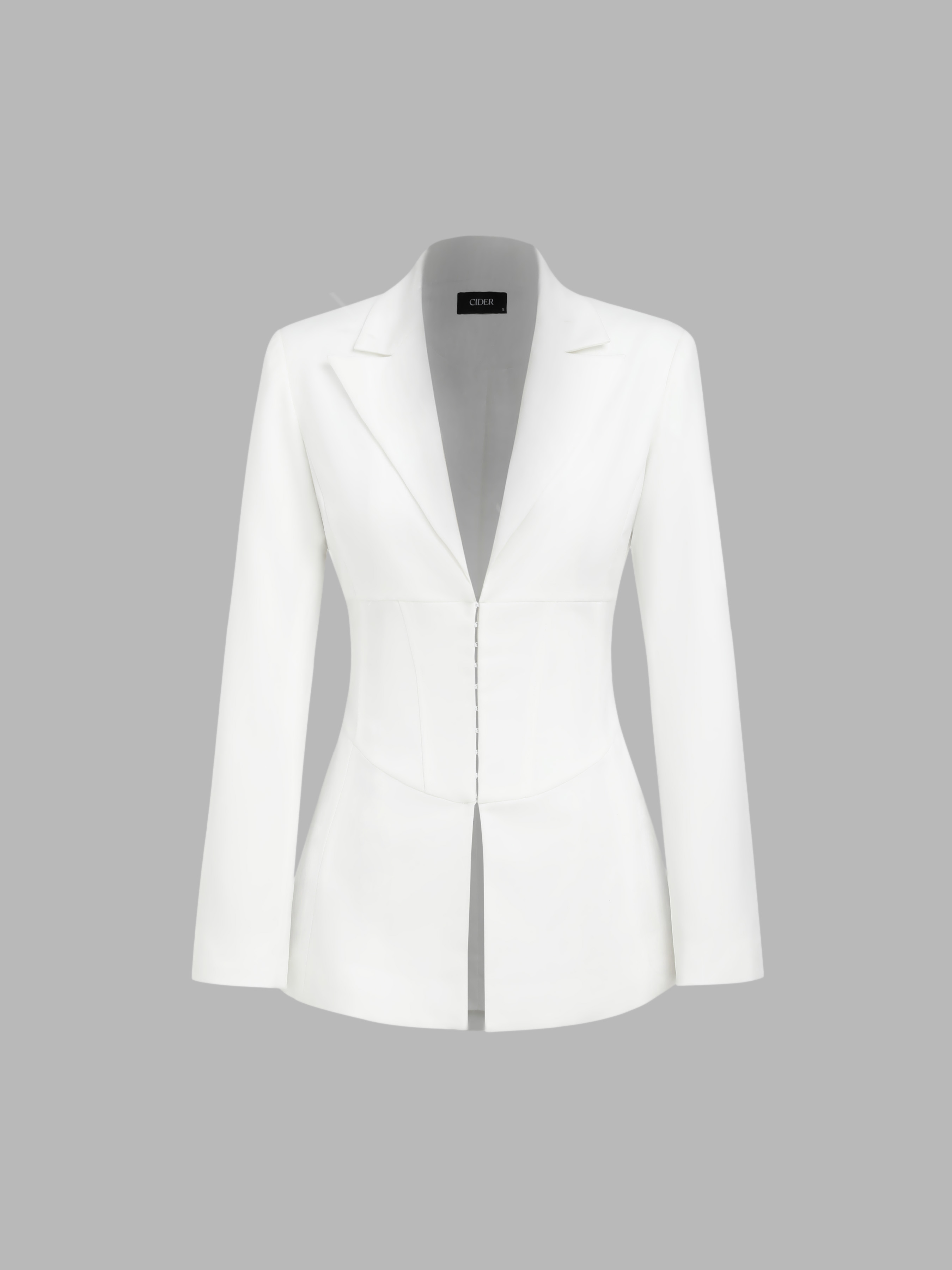 美品★ ESSENTIAL CURVE COLLAR JACKET ESSENTIAL CURVE COLLAR JACKET