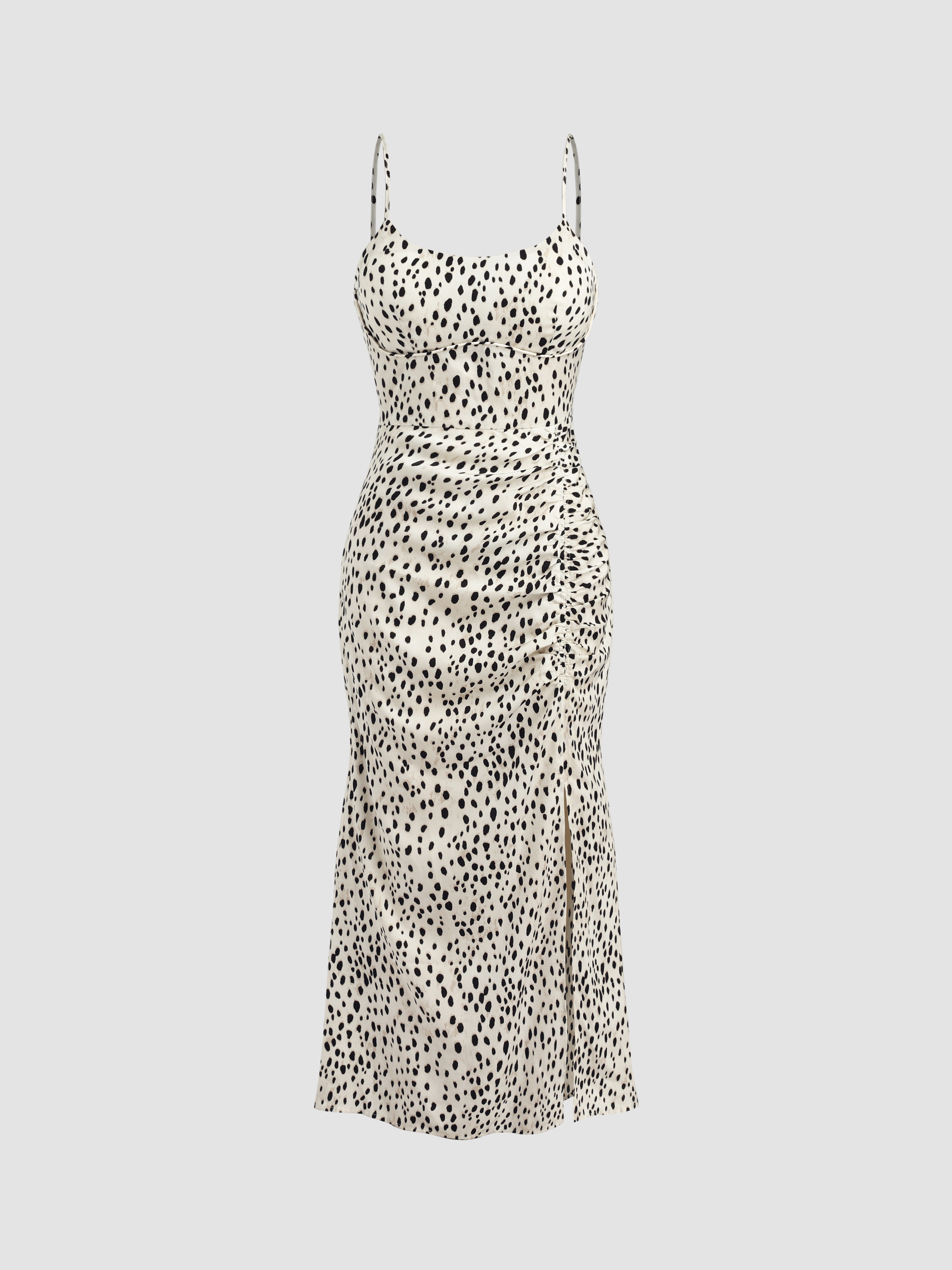 Leopard Print Low Cut Cami Maxi Dress main image 1