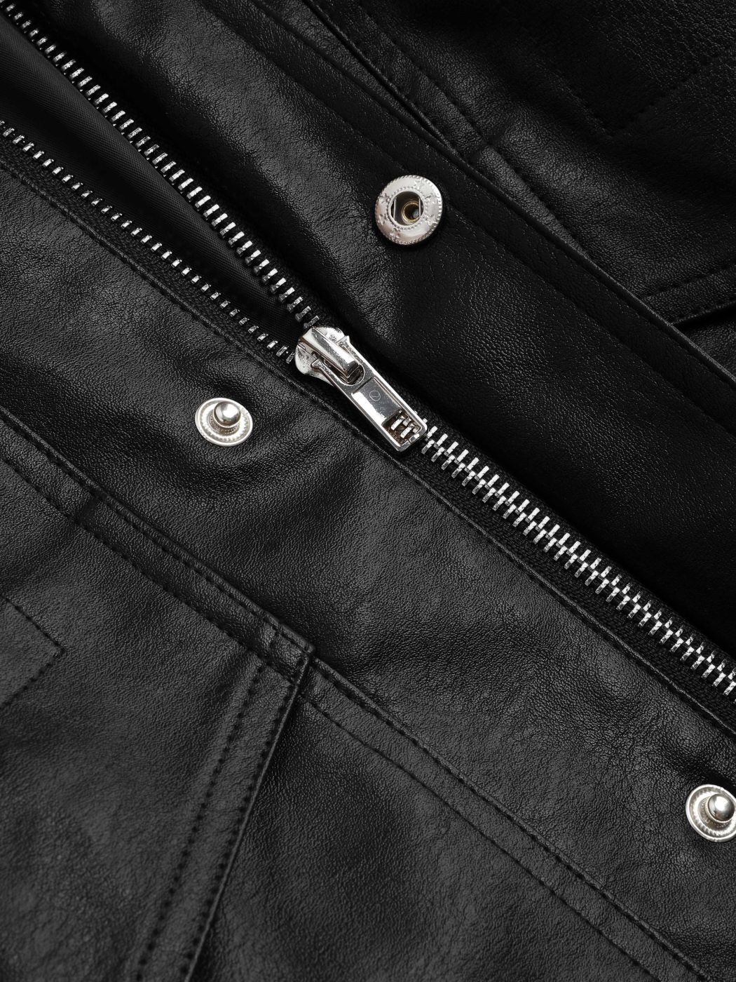 Kurve & Plus Faux-Lederjacke
