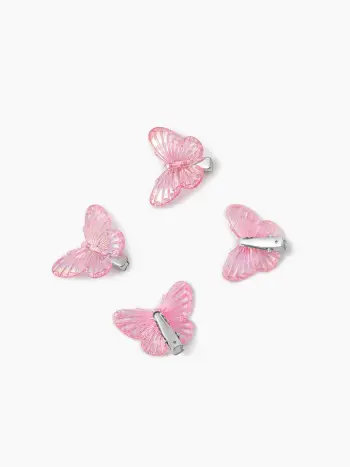 4pcs Butterfly Design Hair Claw