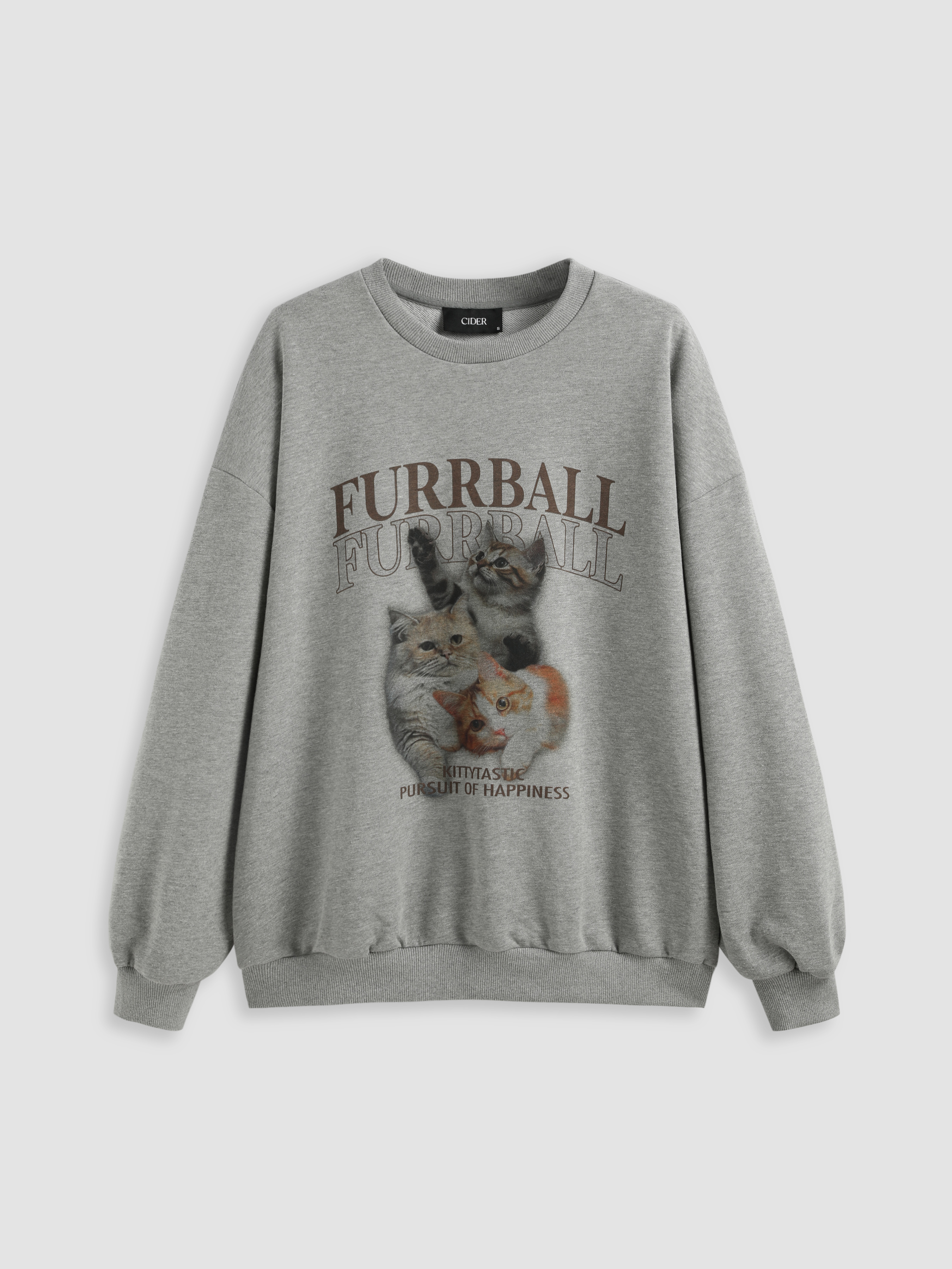 Cat discount graphic sweatshirt