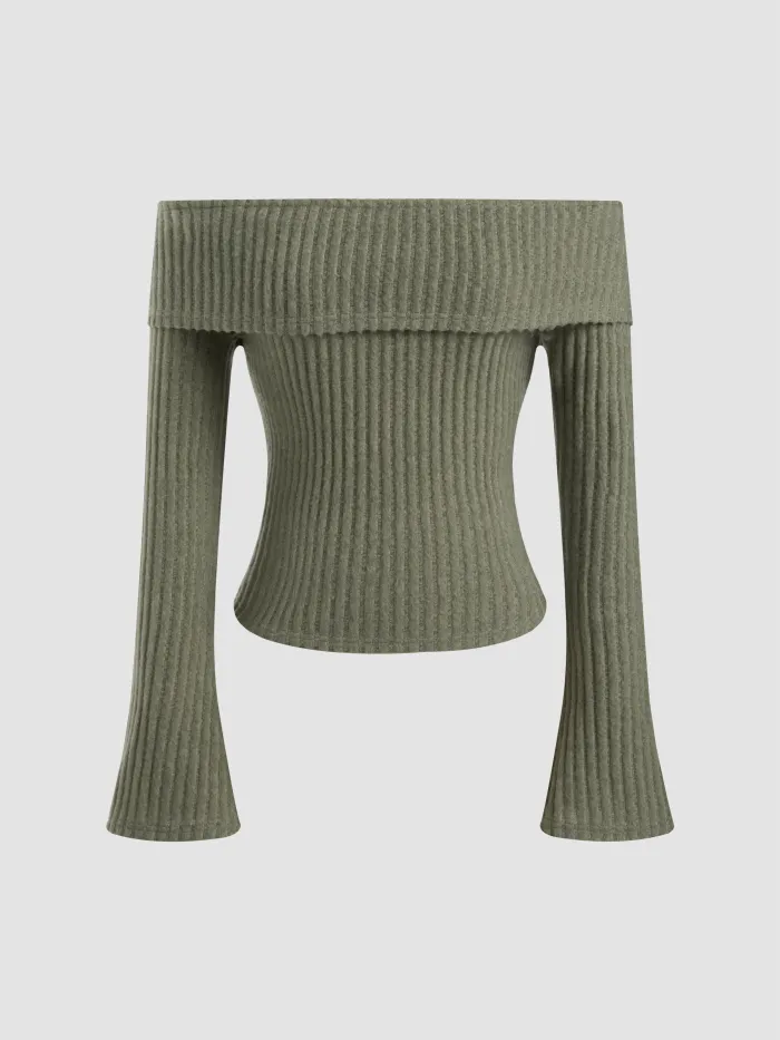 Romper con cordón de ajuste y cuello asimétrico