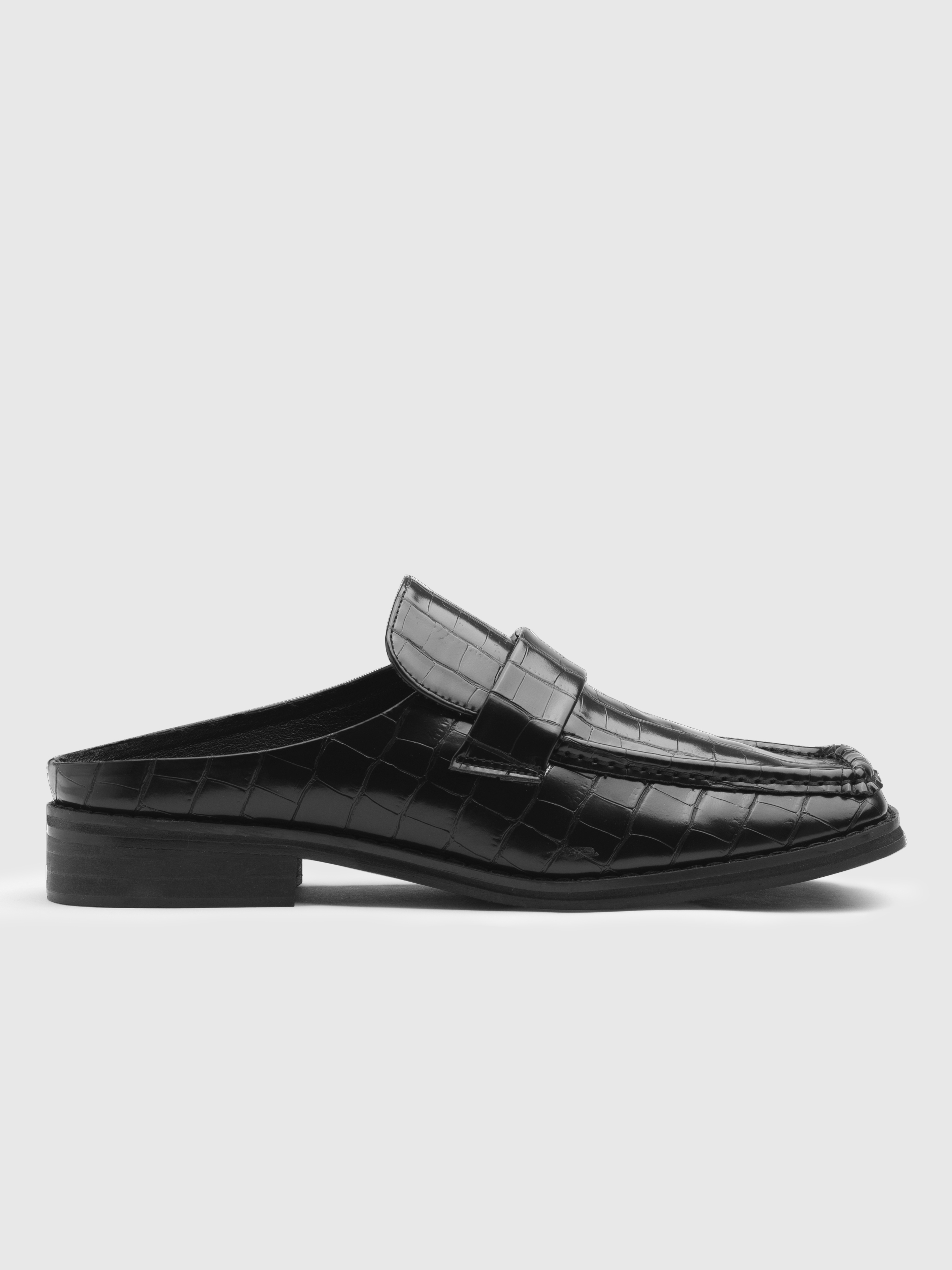 Slingback Chunky Heeled Loafers For School Work