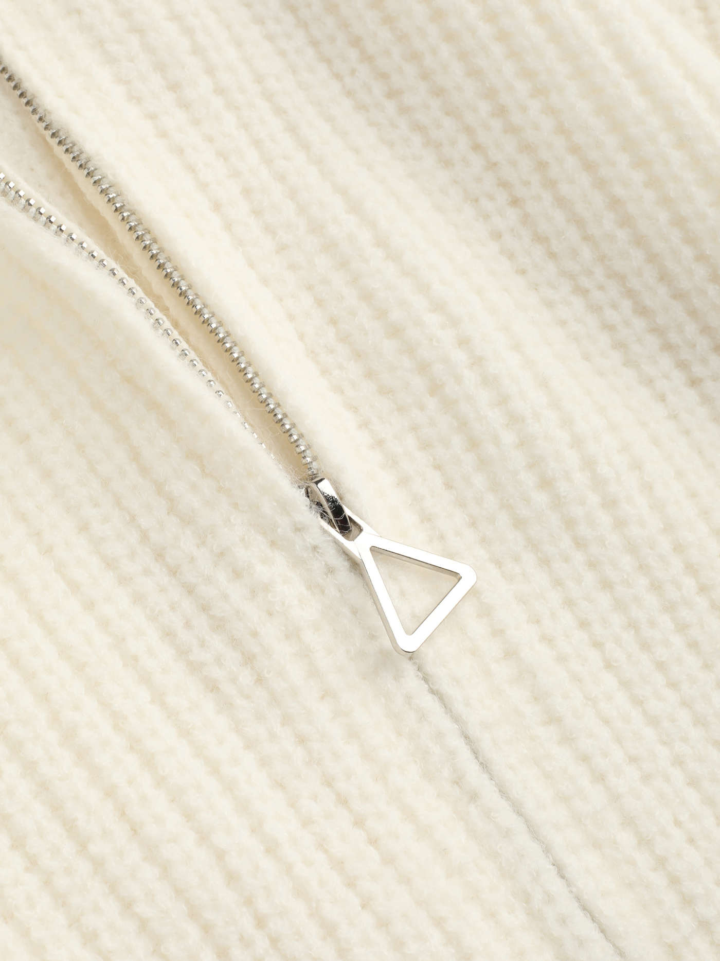 Solid Knit Polo Zipper Cardigan