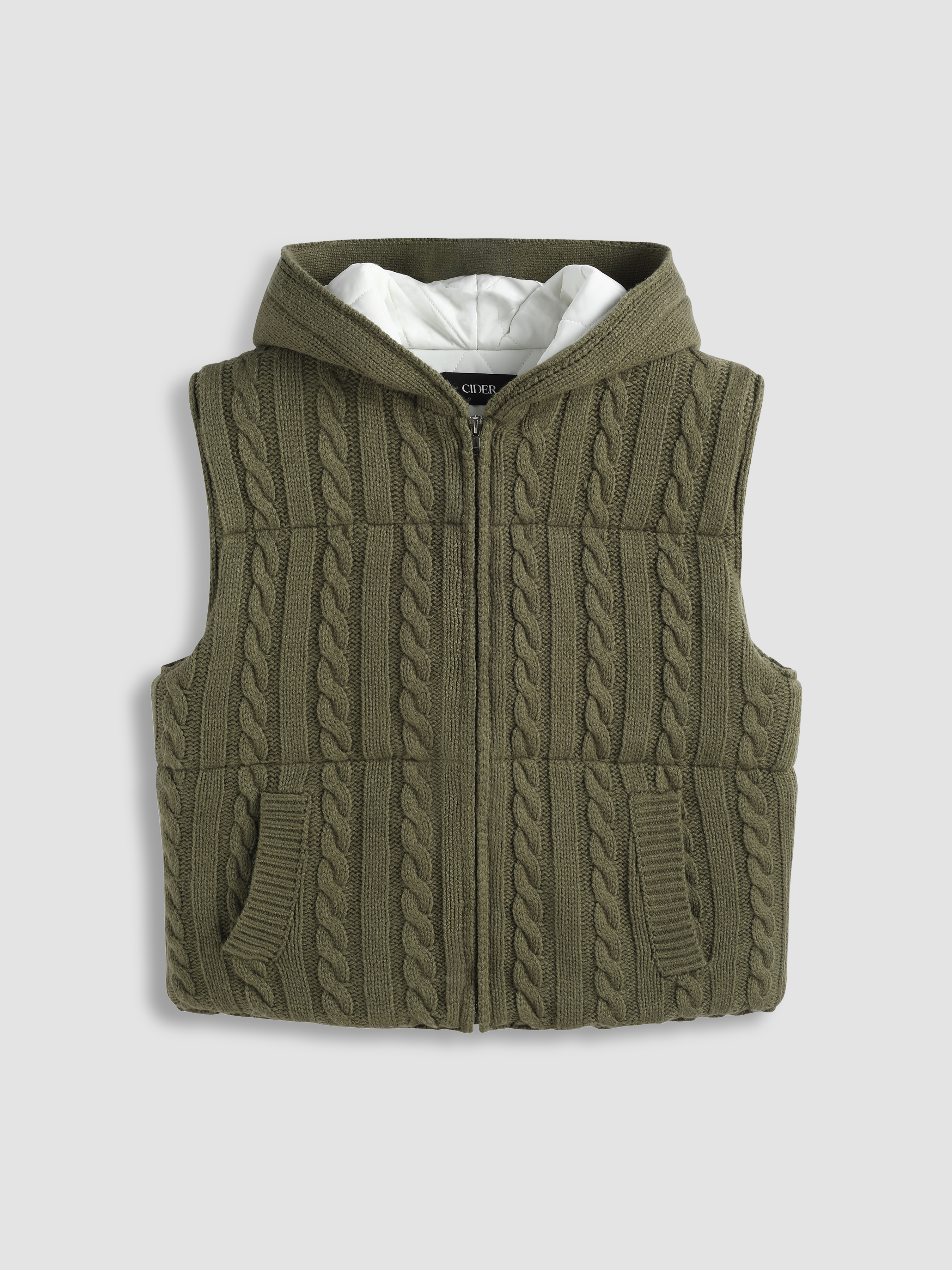 【DEARMINE】Knit Hood Padded Vest 1694692231000-RtSjpK.jpg