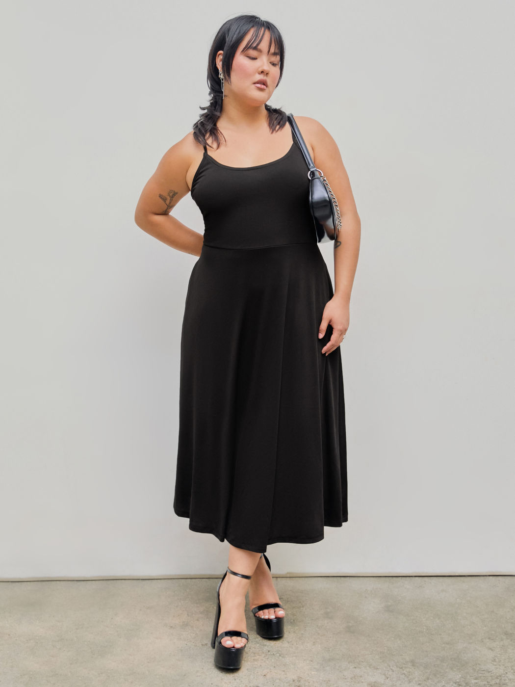 Solid Cami Maxi Dress Curve & Plus