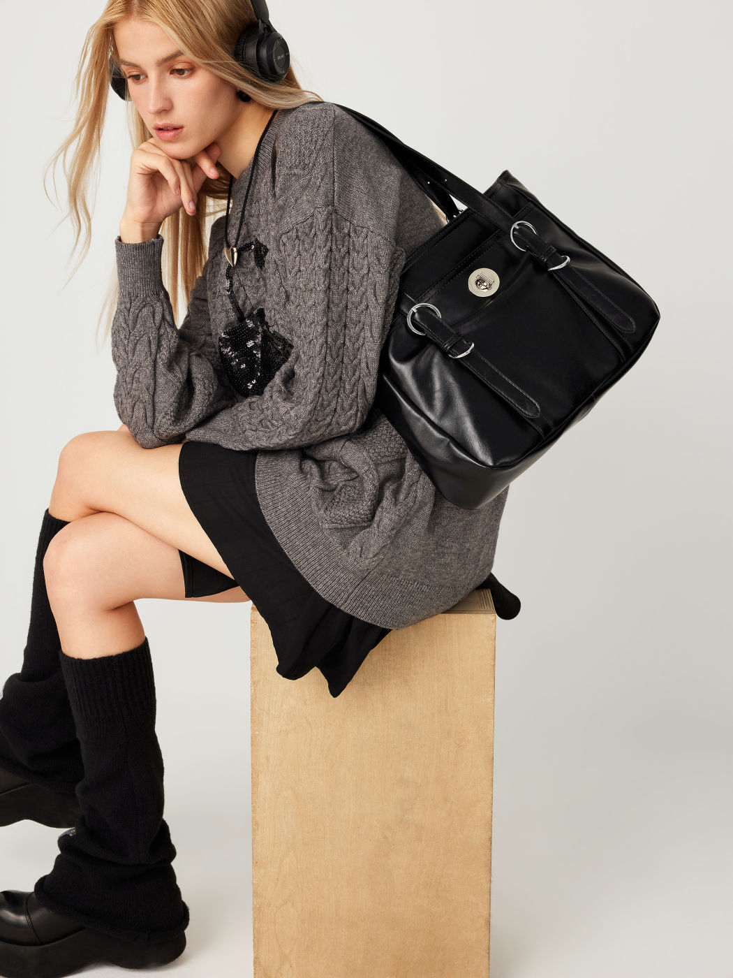  Bolso Grande de Mano de Gran Capacidad