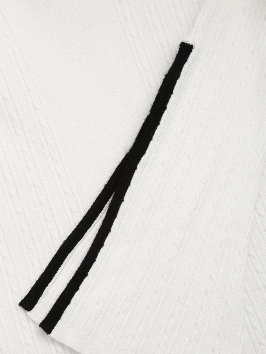 High Neck Rib Knit Split Bell Sleeve Sweater Curve & Plus