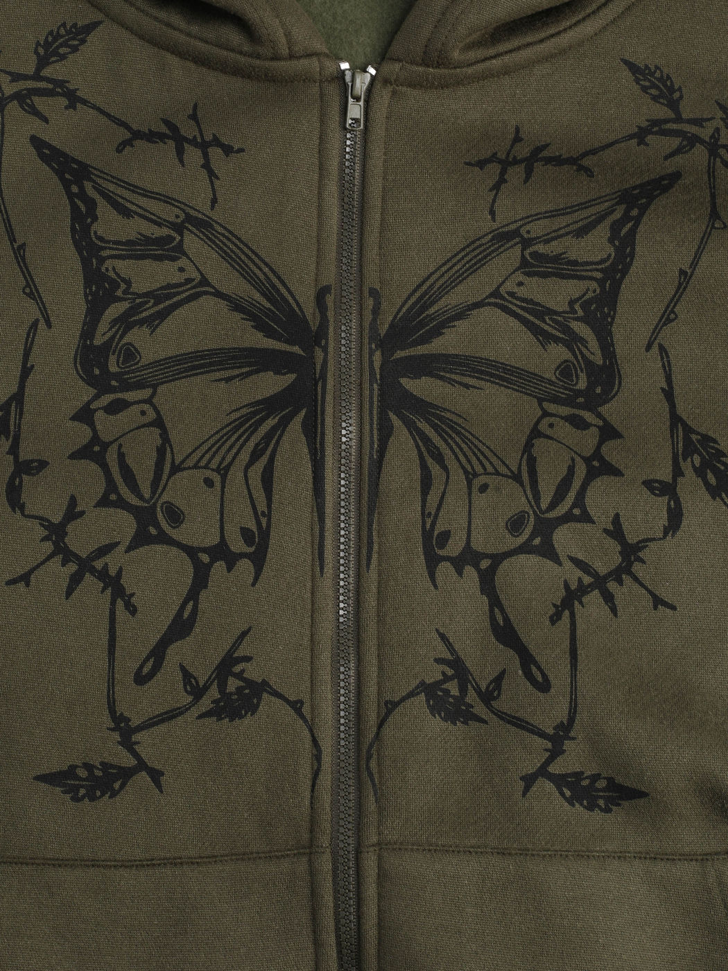 Terry Graphic Butterfly Hoodie