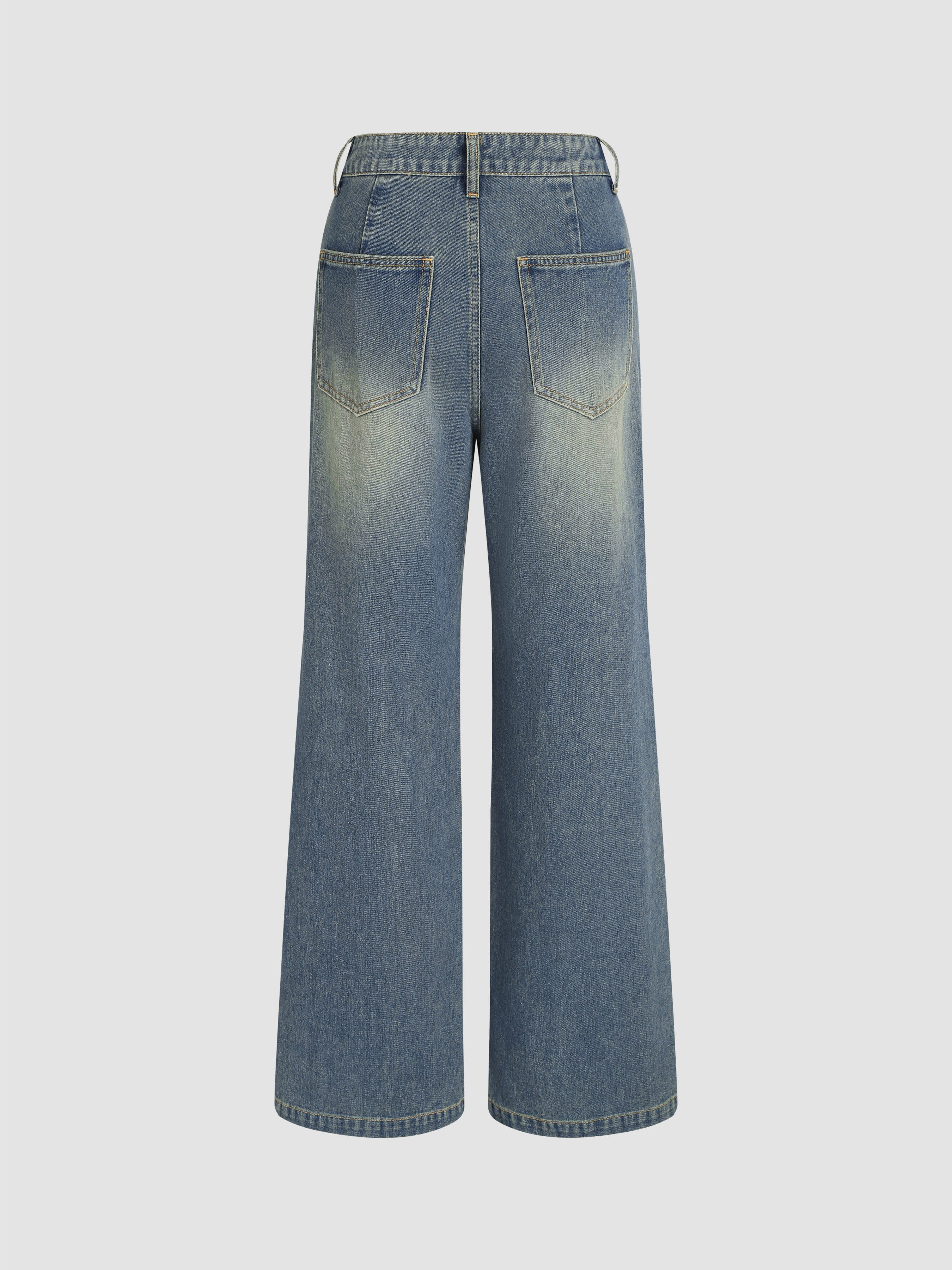 ★正規品★ 【 JEANS】 Boxy Down Jumper Mid-Rise Boxy Jeans - MISS SIXTY