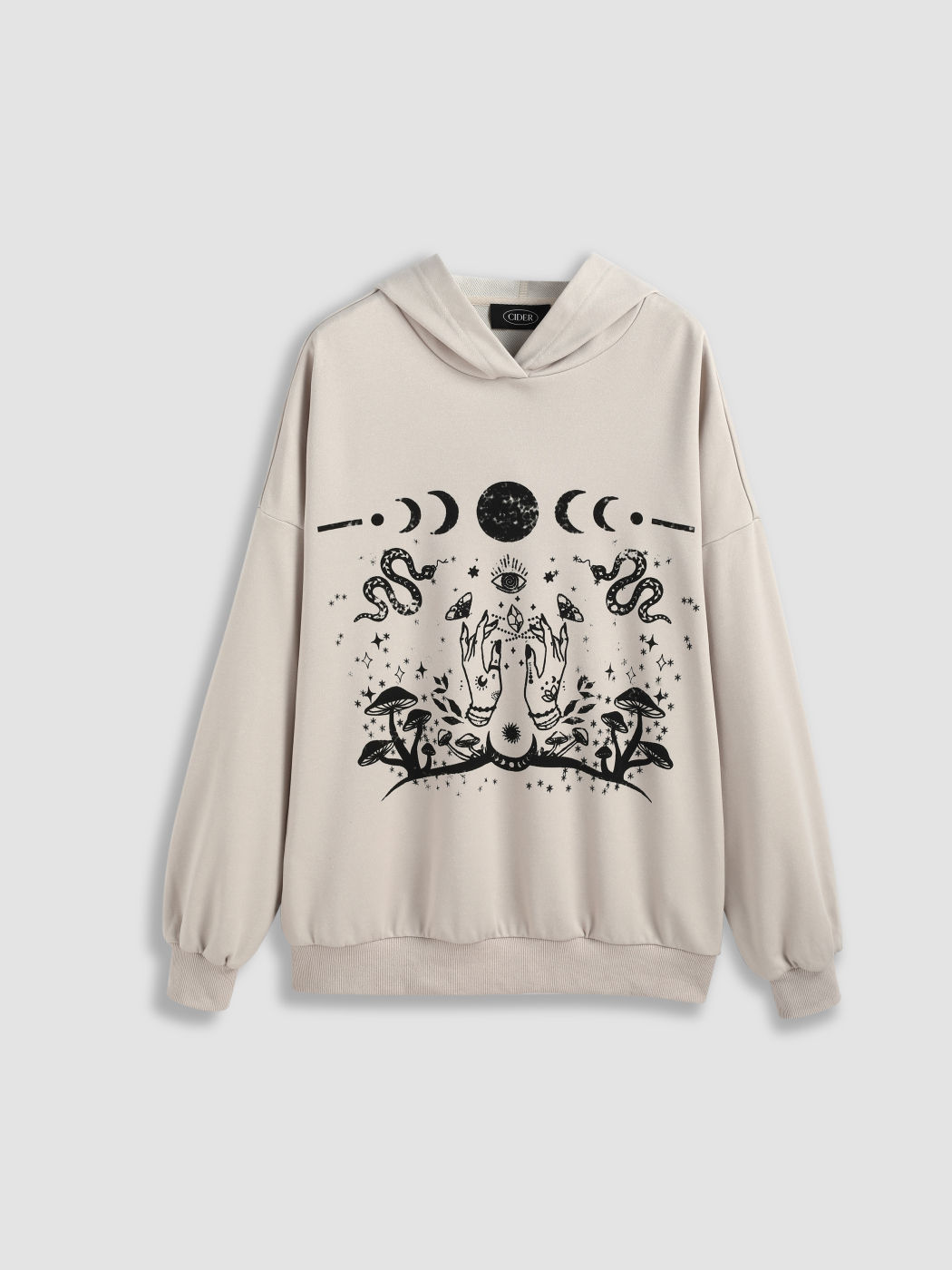  Terry Grafik Kapuzenpullover