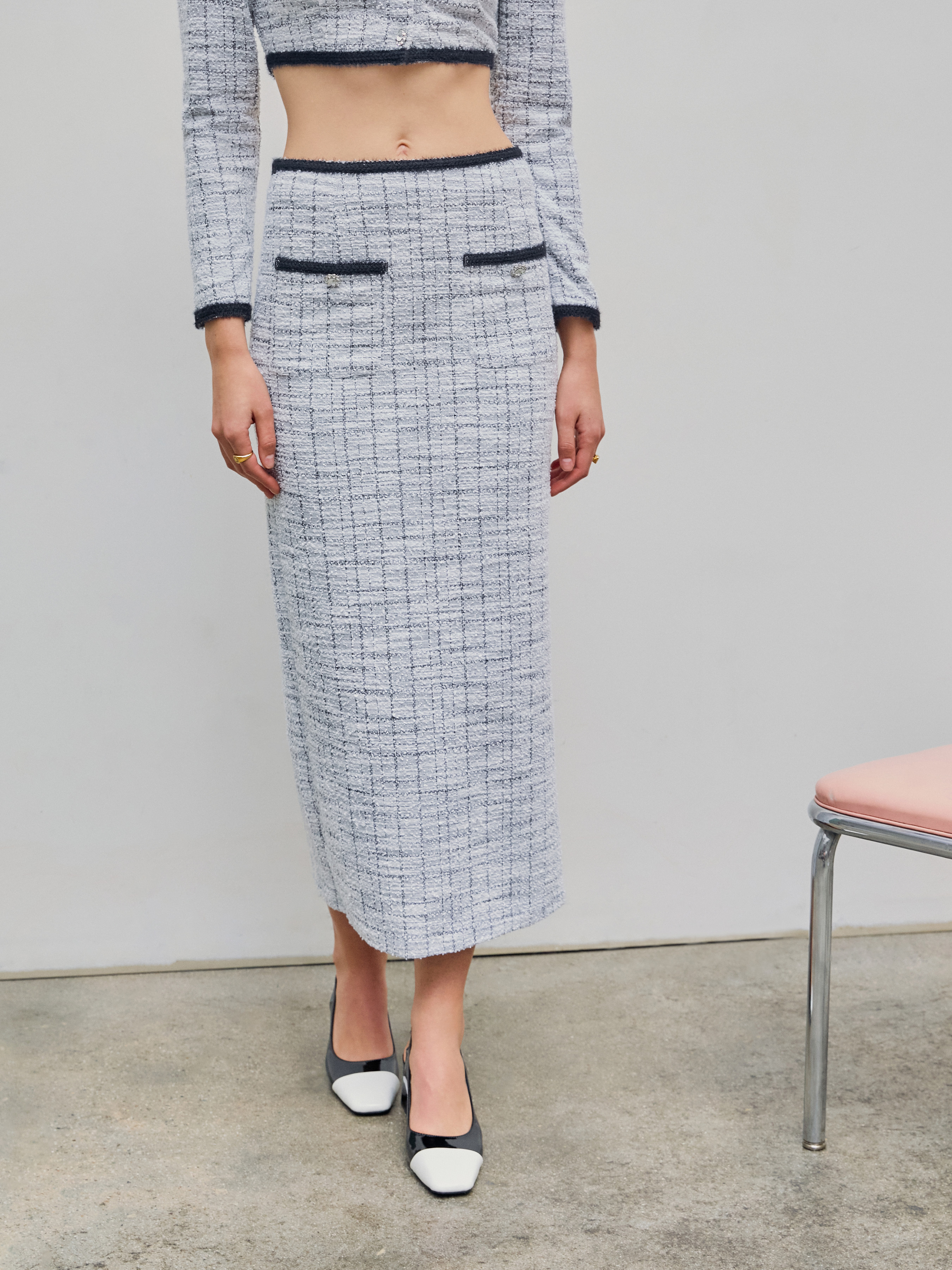 Tweed 2025 maxi skirt