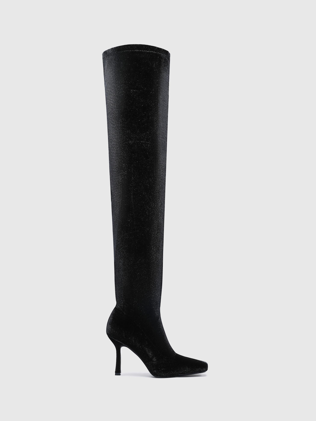  Samt Spitze Oberschenkel Hohe Stiefel