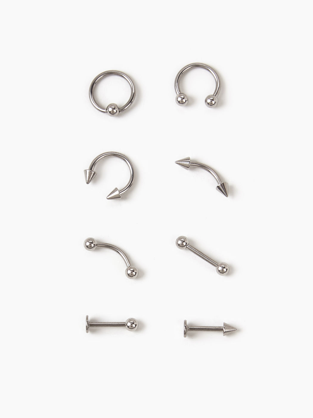 8er Set Einfache Nasenringe
