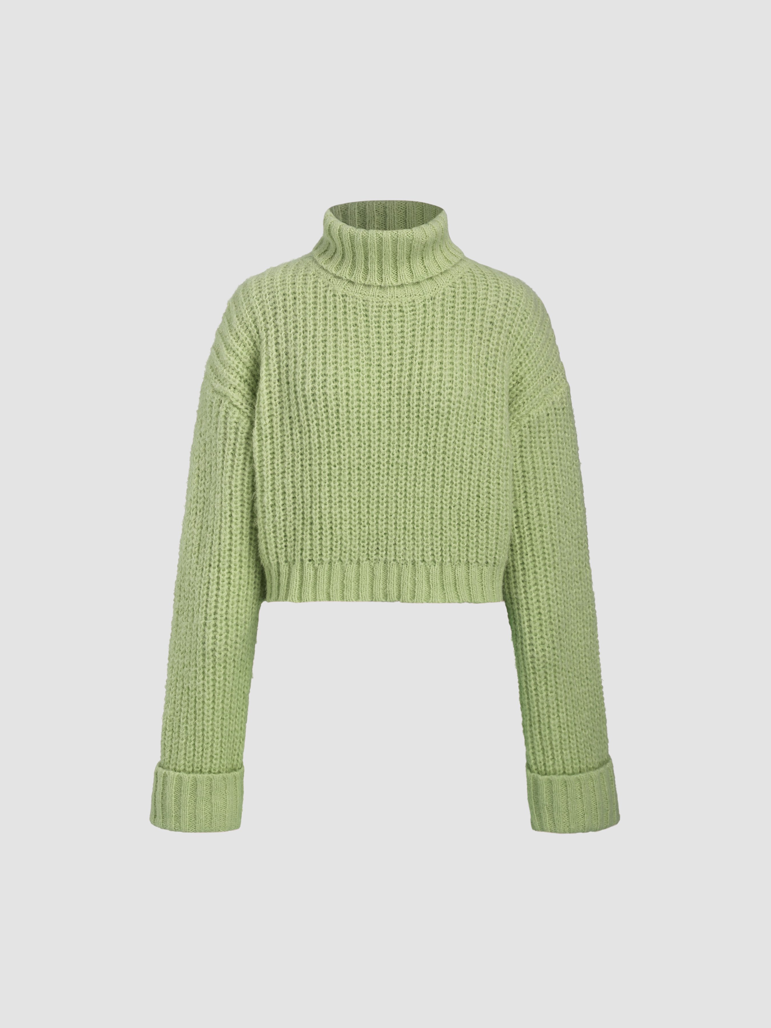 High Neckline Knitted Top