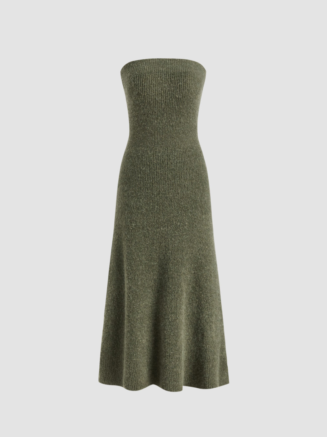 Wool-blend Tube Knitted Midi Dress