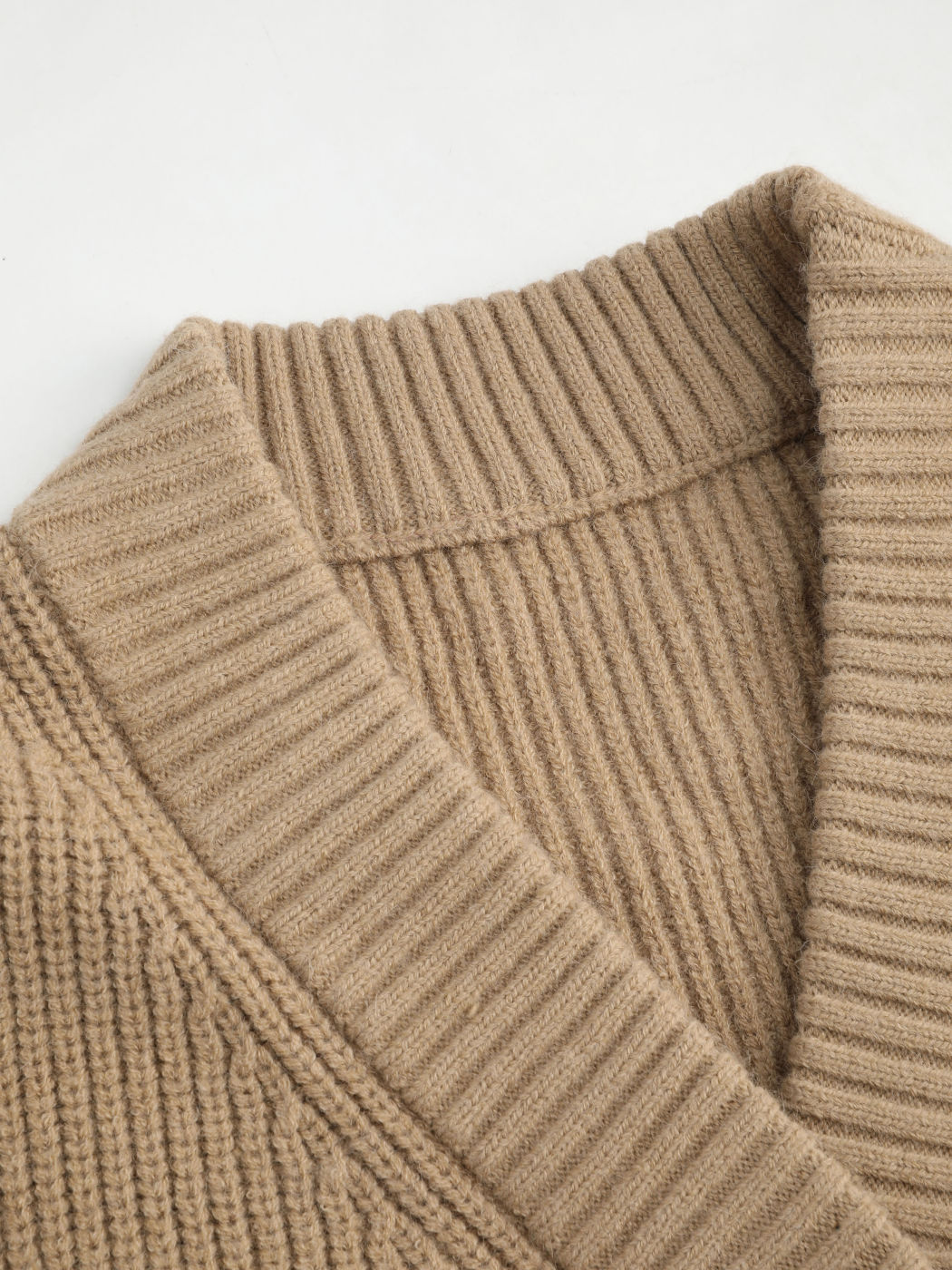  V-Ausschnitt Einfarbiger Knopf Strickjacke