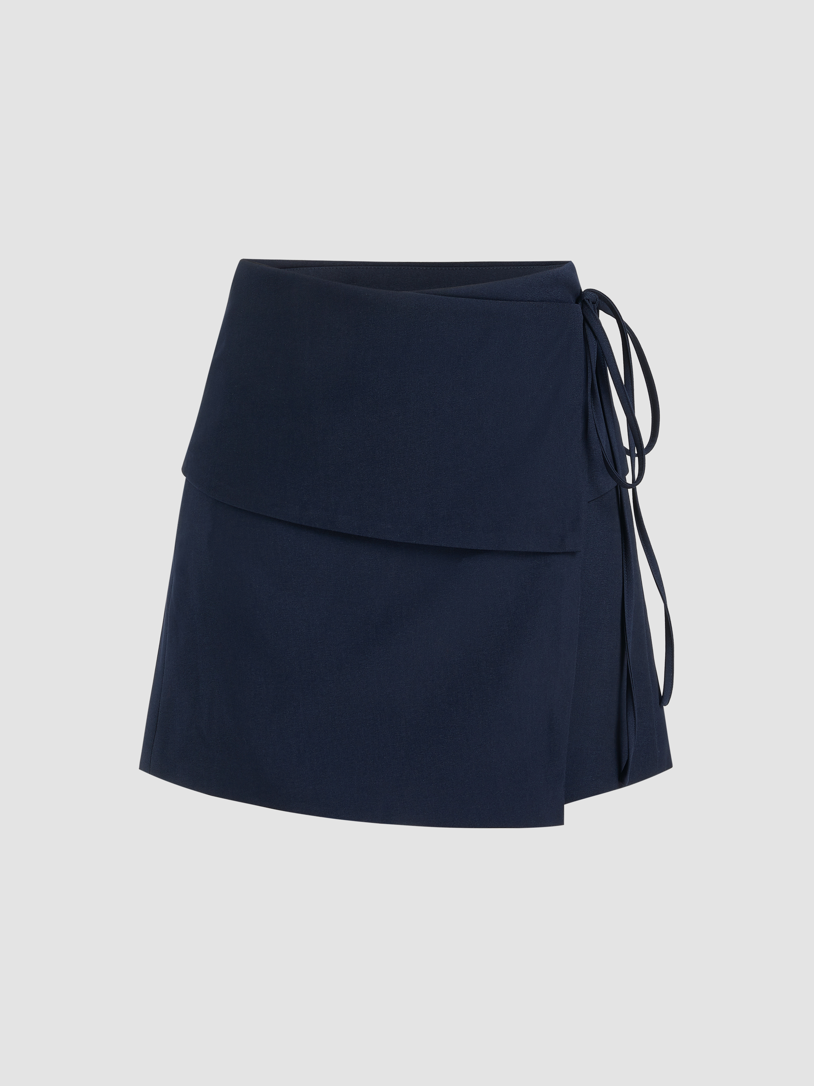 Drawstring navy clearance blue skirt