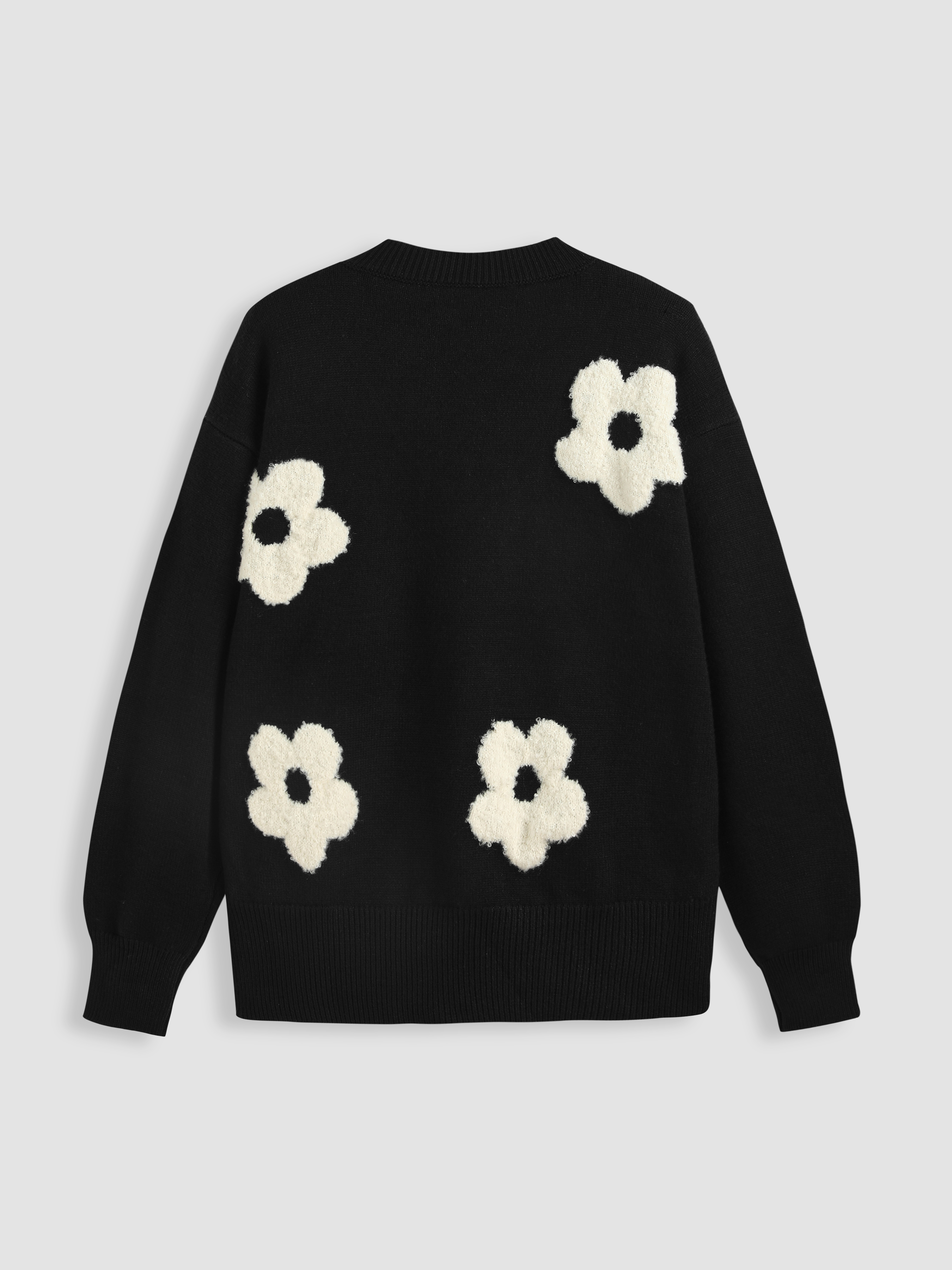 【GRAVER】Flower Dot Embroidery White Clip FleeceZipUpJacket Designer fashion, Seoul-fully created | W Concept