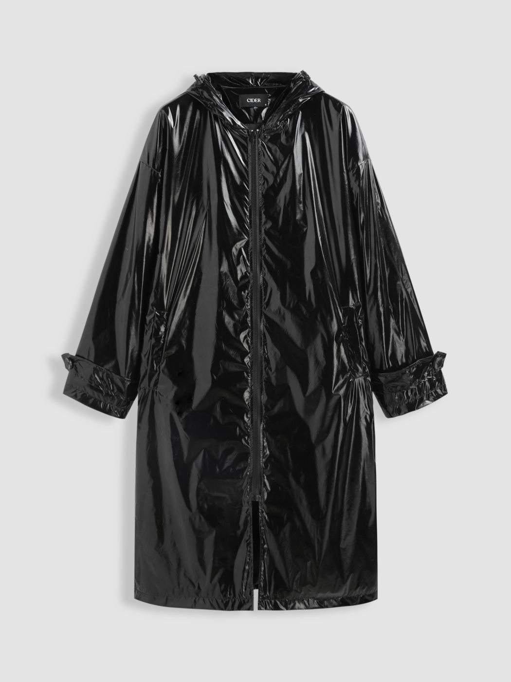 Kapuzenfester Trenchcoat