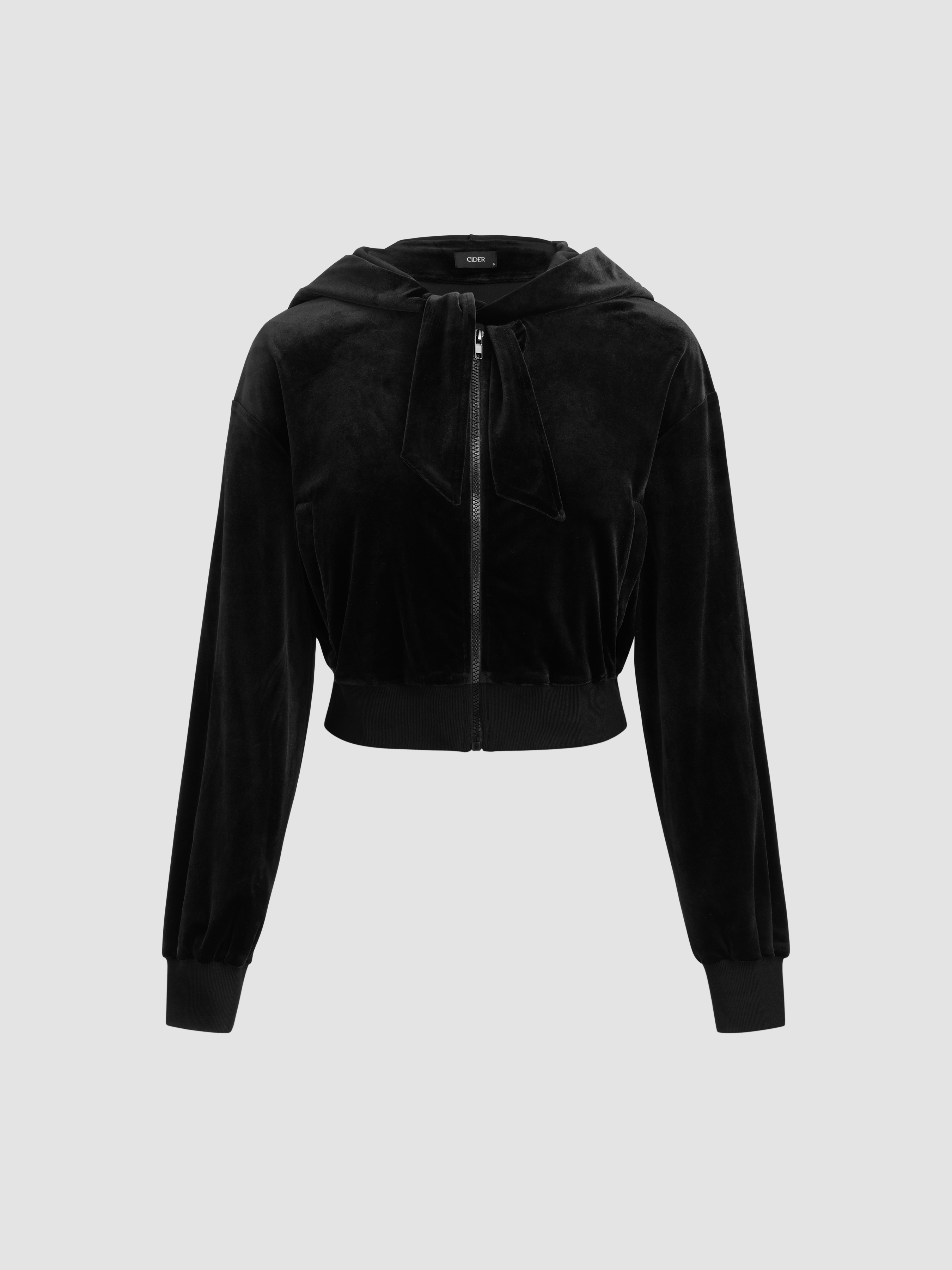 Zipper hotsell crop hoodie